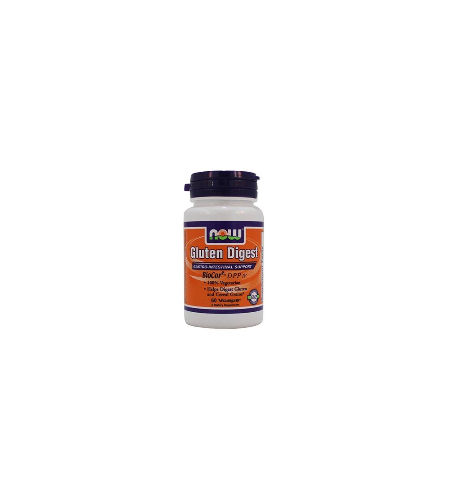 Now Foods Gluten Digest - 60 Veg Capsules for Digestive Support - Buy Online on GoSupps.com
