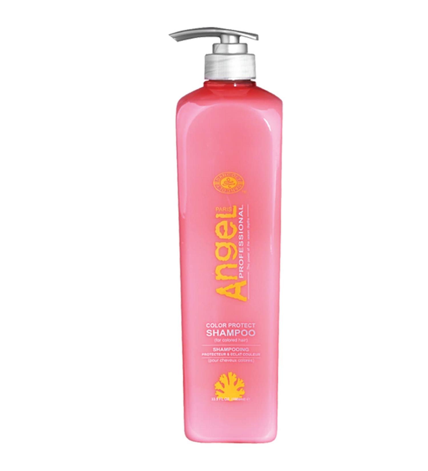  Angel Angel Color Protect Professional Shampoo 1000ml gently cleanses colored chemically treated hair and moisturizes - Buy Online on GoSupps.com