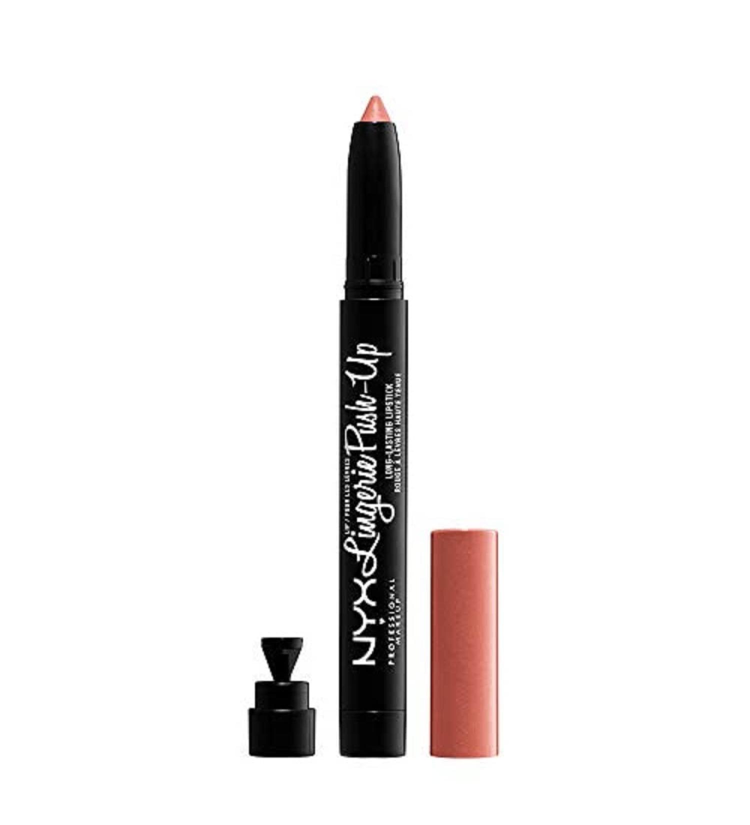 NYX PROFESSIONAL MAKEUP Lip Lingerie Push-Up Long Lasting Plumping Lipstick - Dusk To Dawn (Warm Beige Nude)