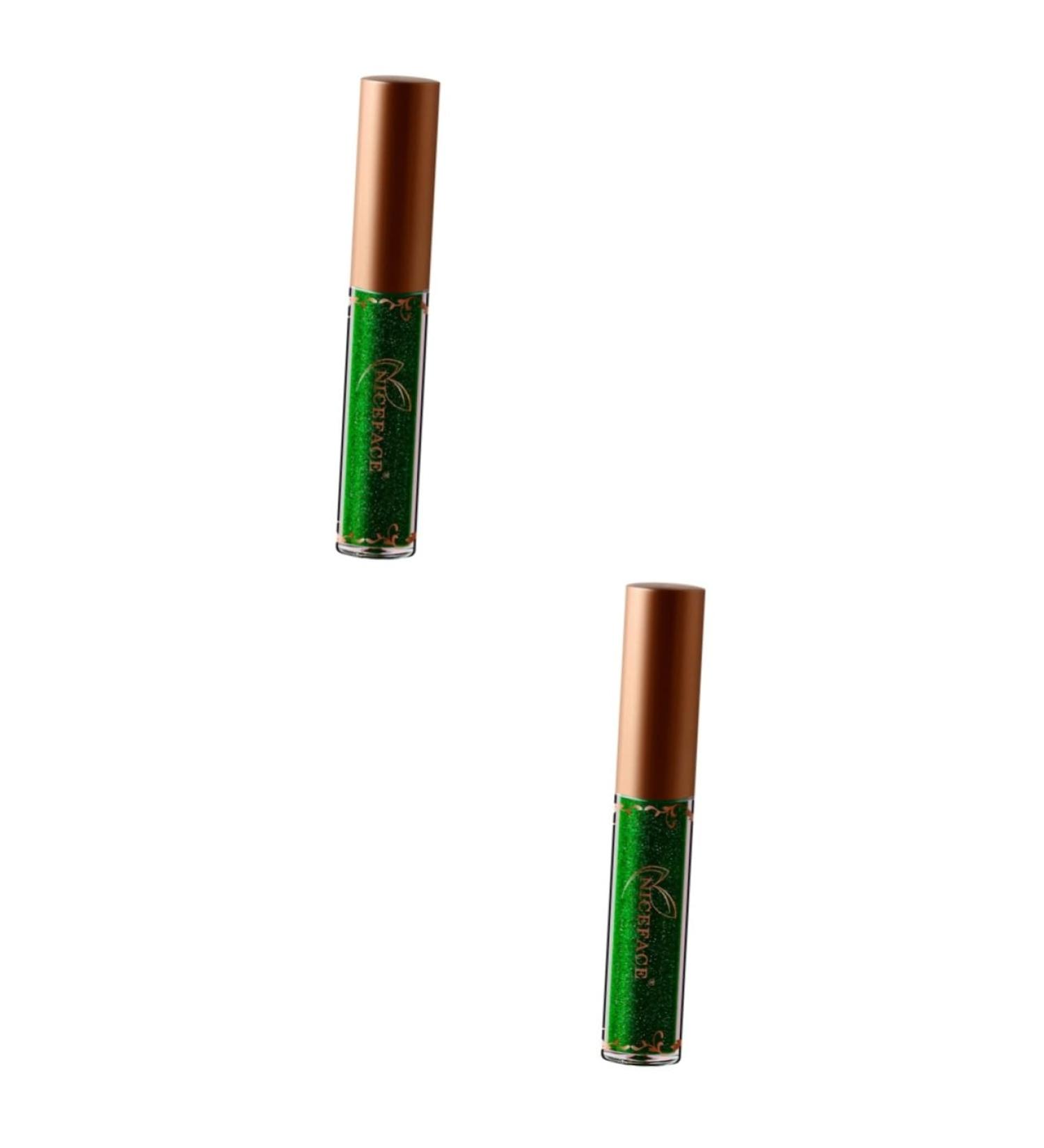 FOMIYES 2pcs Eyeliner Pencil Liquid Eye Shadow Glitter Eye Shadow Pearlescent Liquid Eyeliner Diamond Metal 1 count (Pack of 1) 08x2pcs - Buy Online on GoSupps.com