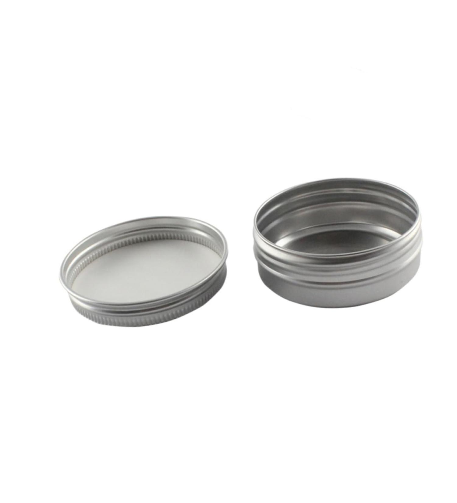 FRCOLOR Cosmetic Jars Travel Containers for Toiletries Travel Glass Butter Cream Oil Pastels Travel Jars for Creams Cream Jars with Lid Tea Pomade Aluminium Tin Travel Can - Buy Online on GoSupps.com