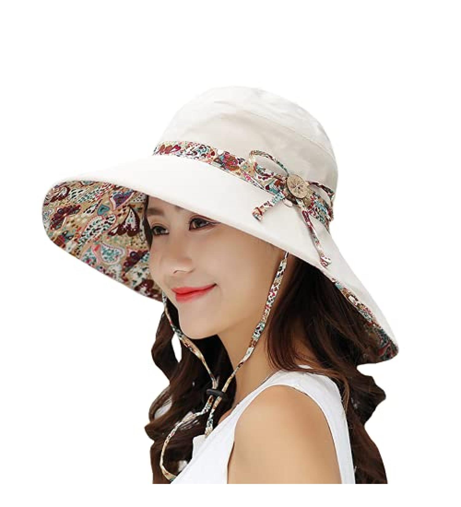 UPF 50+ Waterproof Wide Brim Bucket Sun Hat for Men/Women - Khaki - Buy Online on GoSupps.com