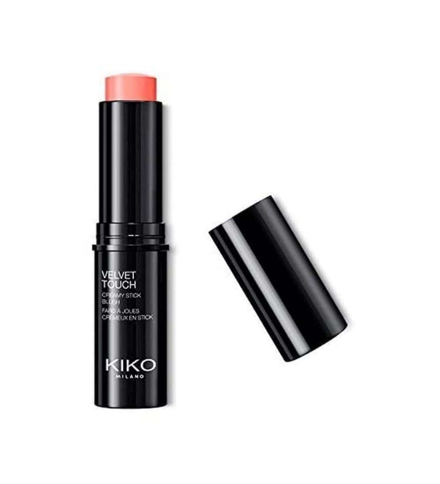 KIKO MILANO - Velvet Touch Cream Blush Stick | Creamy Texture and Radiant Finish | Coral Rose 03 | Cruelty Free Makeup | Professional Makeup Lipstick | Made in Italy