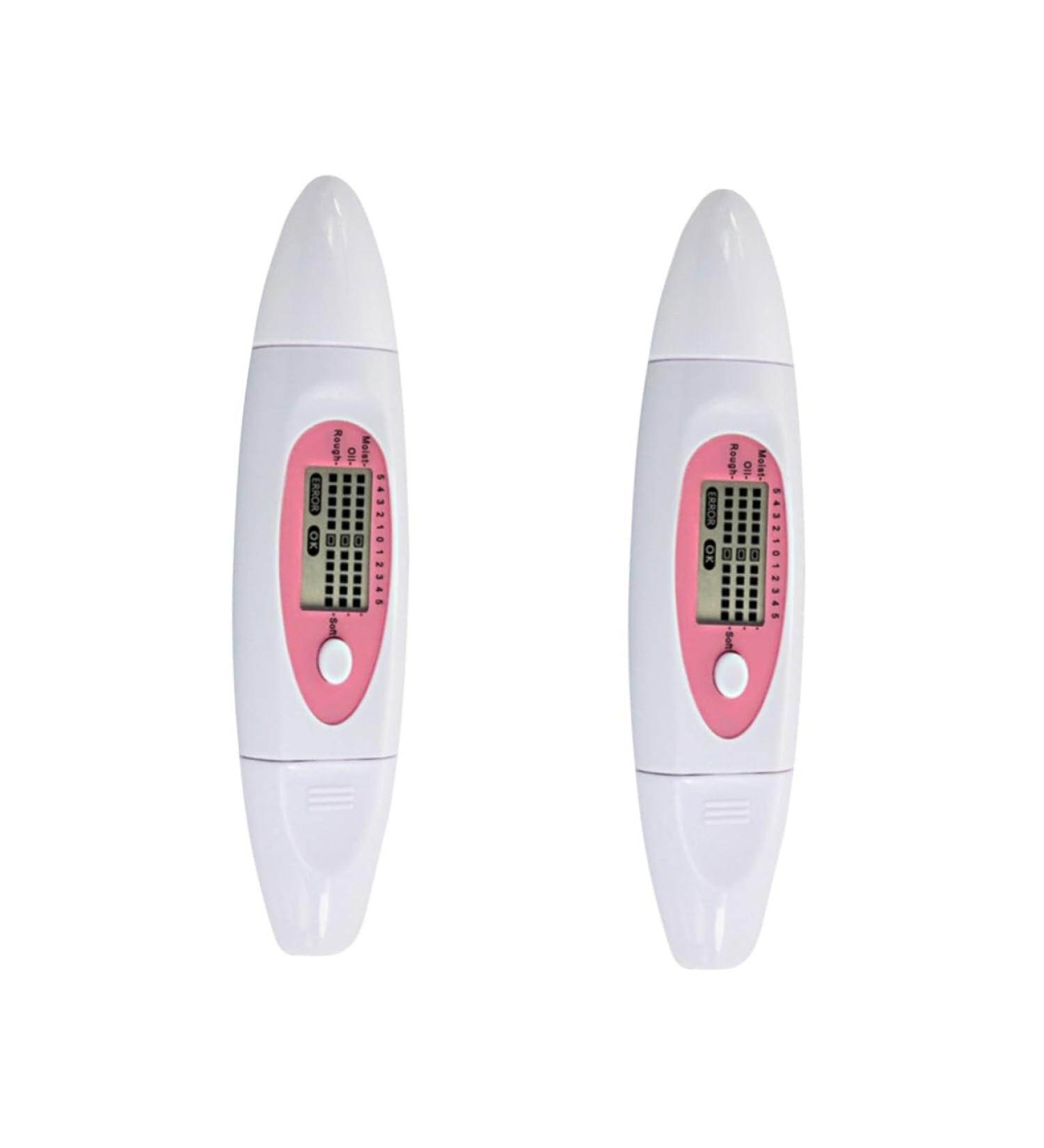 LALADEFIEE 2pcs 3 1 Facial Moisture Oil Meter Skin Moisture Tester Sensor Skin Test Pen Skin Analyzer White - Buy Online on GoSupps.com