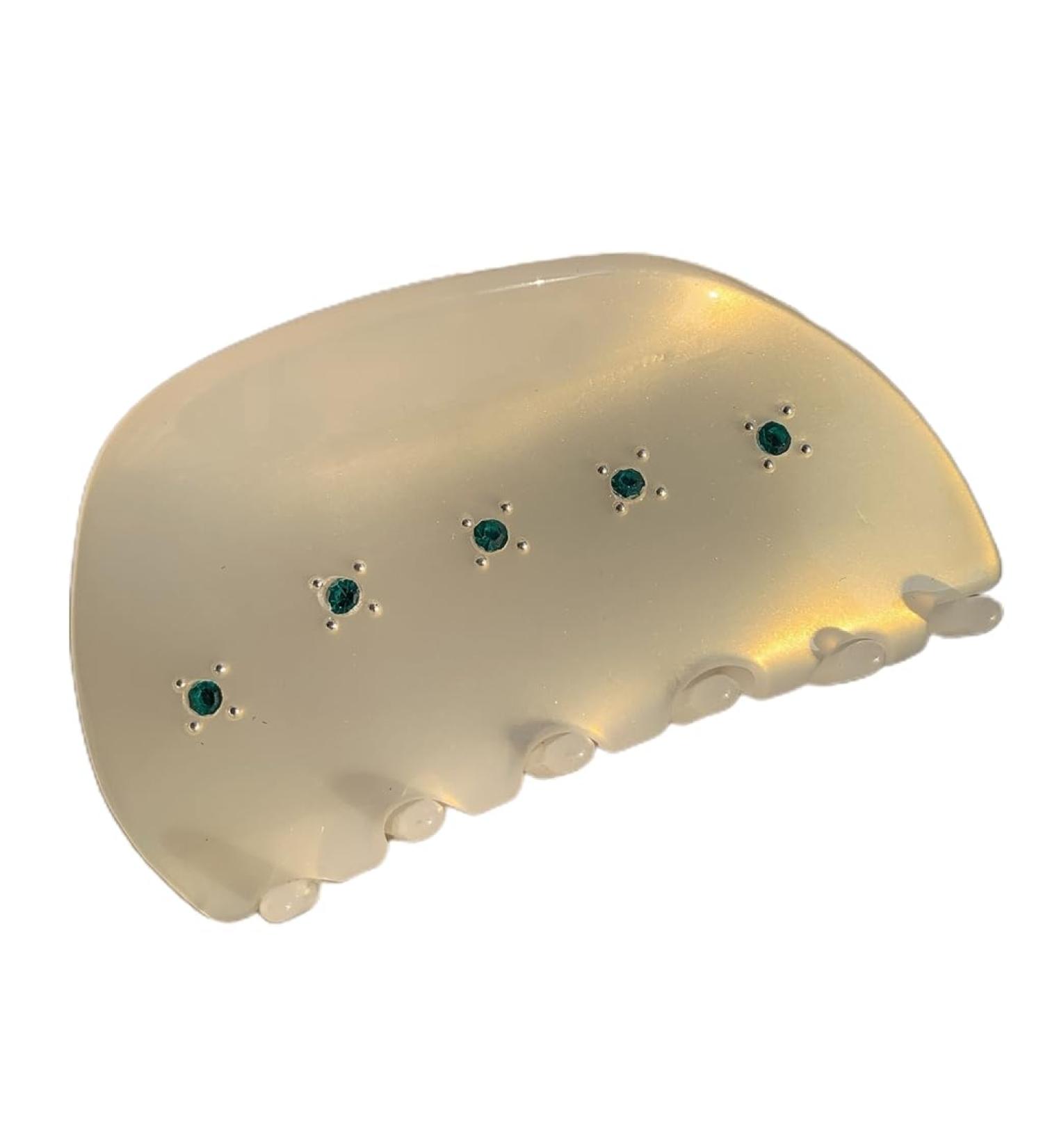 Limtula Summer-vibe Hair Claw Clips Hair Jaw Clip Colorful Nacreous Hair Catch Barrettes Ponytail Holder Hair Props Pearl green - Buy Online on GoSupps.com