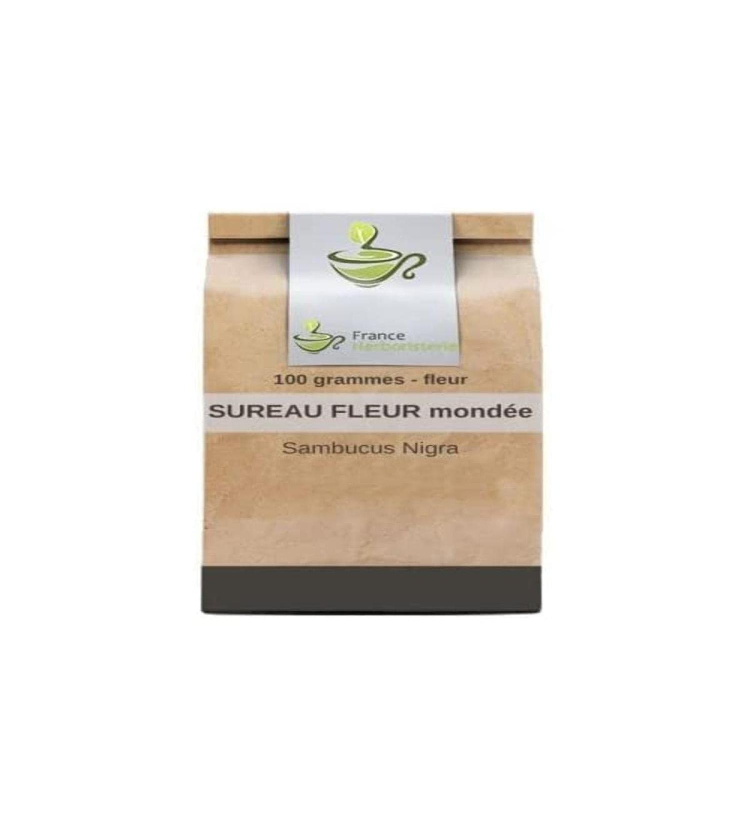 Herbal tea elder flower hulled WHOLE 100 GRS Sambucus nigra