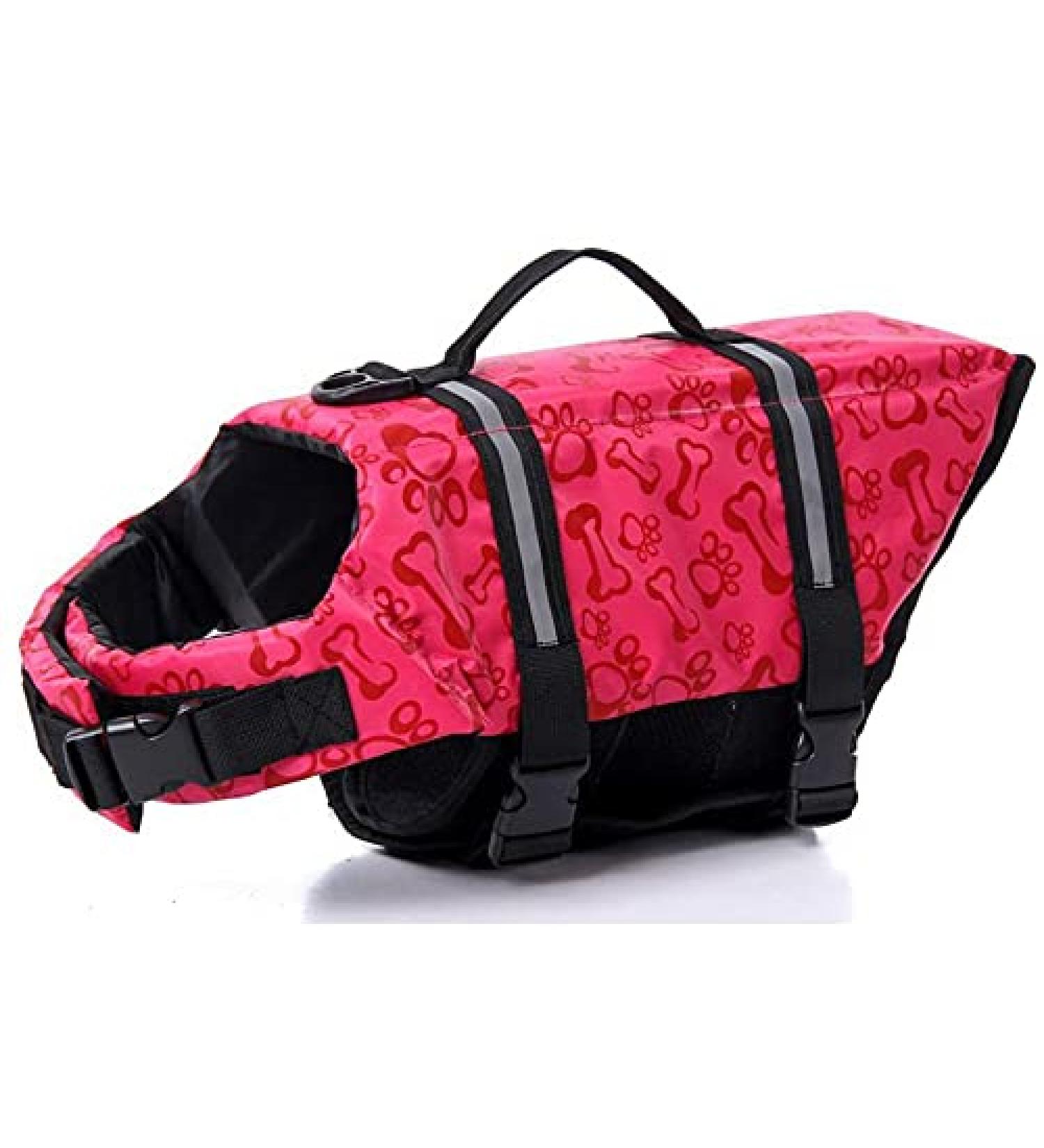 Buy Dog Life Jacket - Safety Swimming Vest for Small & Large Dogs | Red Bone - Enhanced Grip & Comfort - Buy Online on GoSupps.com
