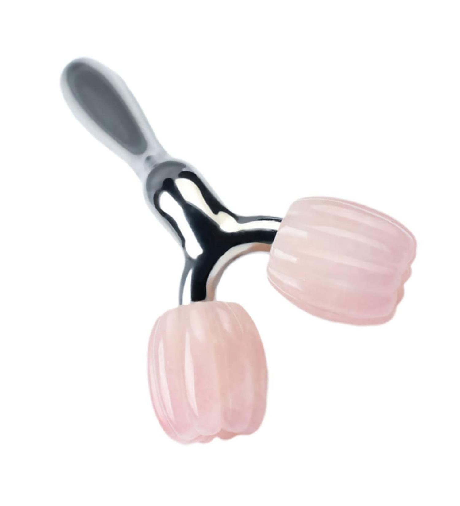 Minkissy Roller Rolling Massager - Handcrafted Crystal Face Massage Tool for Skin Care & Facial Treatment - Best Skincare Tool for Glowing Skin - Buy Online on GoSupps.com