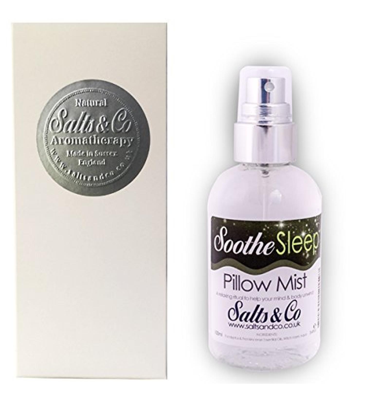 Eucalyptus & Frankincense Pillow Mist Spray 100ml - Soothe Sleep - Aromatherapy by Salts & Co - Buy Online on GoSupps.com