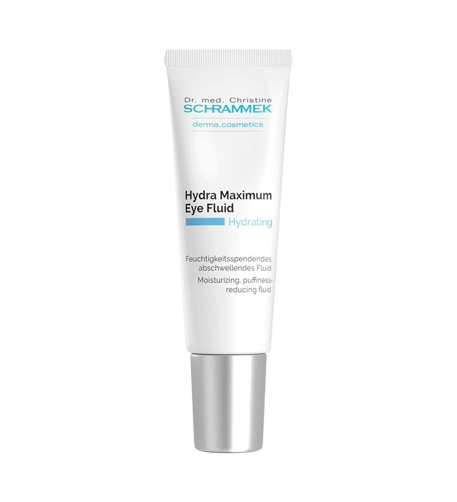 Hydra Maximum Eye Fluid - Reduces Fine Lines & Dark Circles | Hyaluronic Acid Eye Care by Dr. Schrammek | International Shipping - Buy Online on GoSupps.com