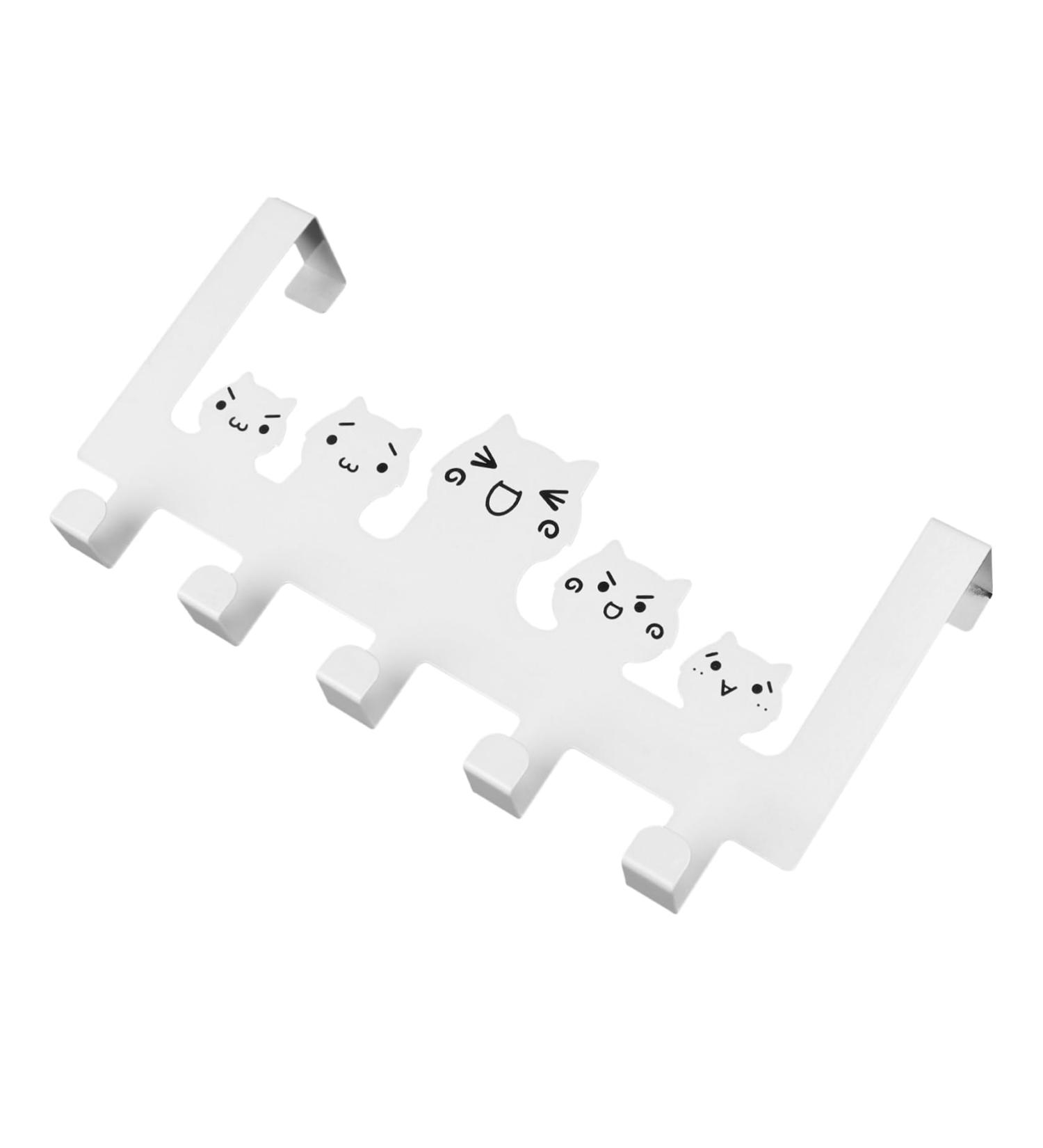 Alipis Hook up Coat Rack Hooks Hat Hangers Hat Hooks Behind Door Hook Rack Creative Hook Iron Hook Long Arm 30X15.5CM White - Buy Online on GoSupps.com