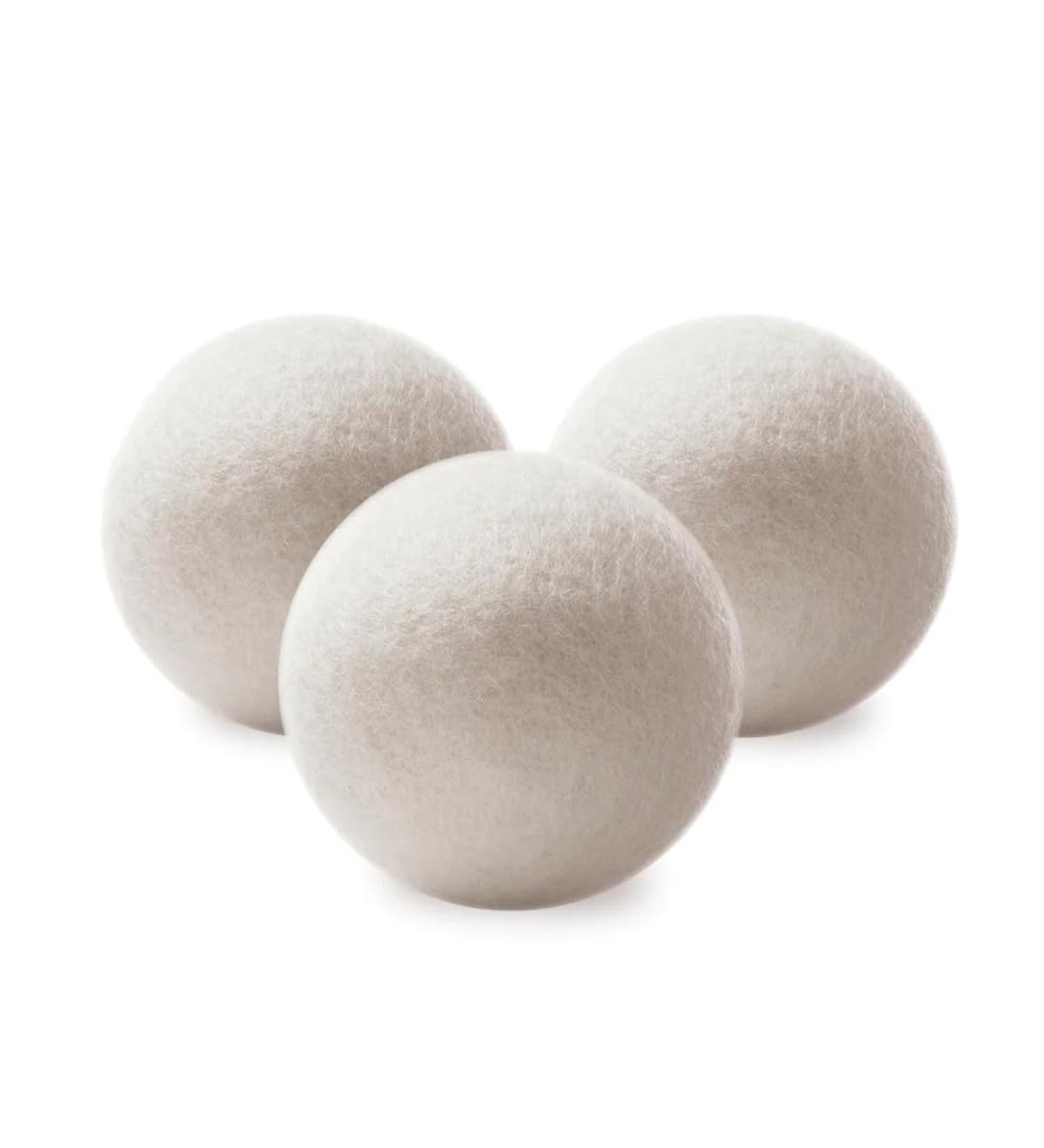 Premium XL New Zealand Wool Dryer Balls 3-Pack | Organic & Reusable Fabric Softener | Eco-Friendly Wrinkle Reducer - Baby Safe - Buy Online on GoSupps.com