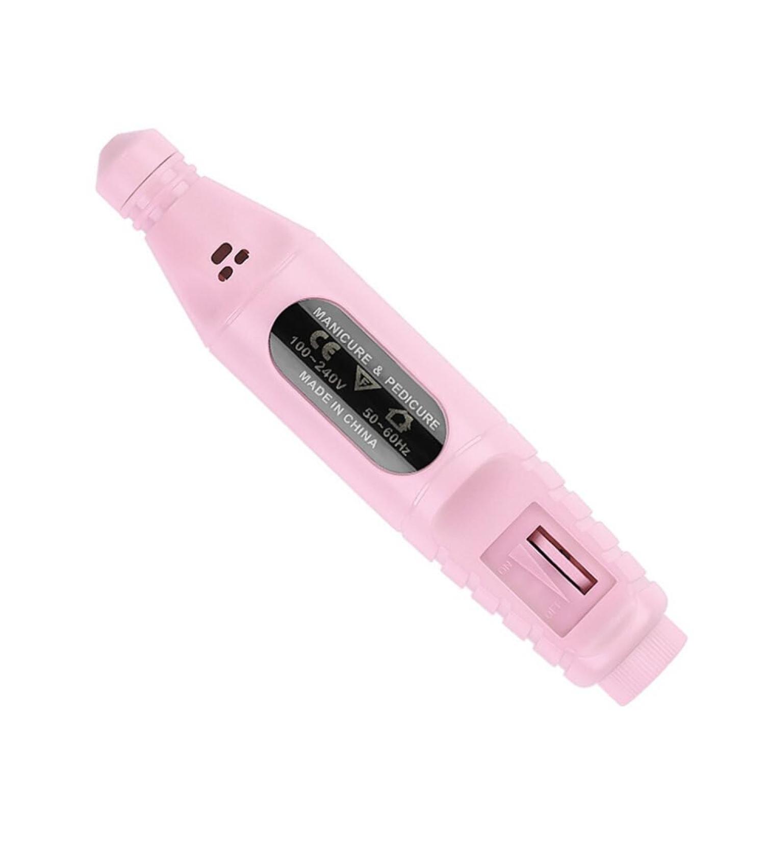 POPETPOP Electric Nail File Acrylic Nails Tools Portable Nail Drill Professional Acrylic Gel Tool Nail File Drill Nail Tools Power Tools Nail Polishing Machine for Nail Art Manicure 13.8*2.8cm Pink - Buy Online on GoSupps.com