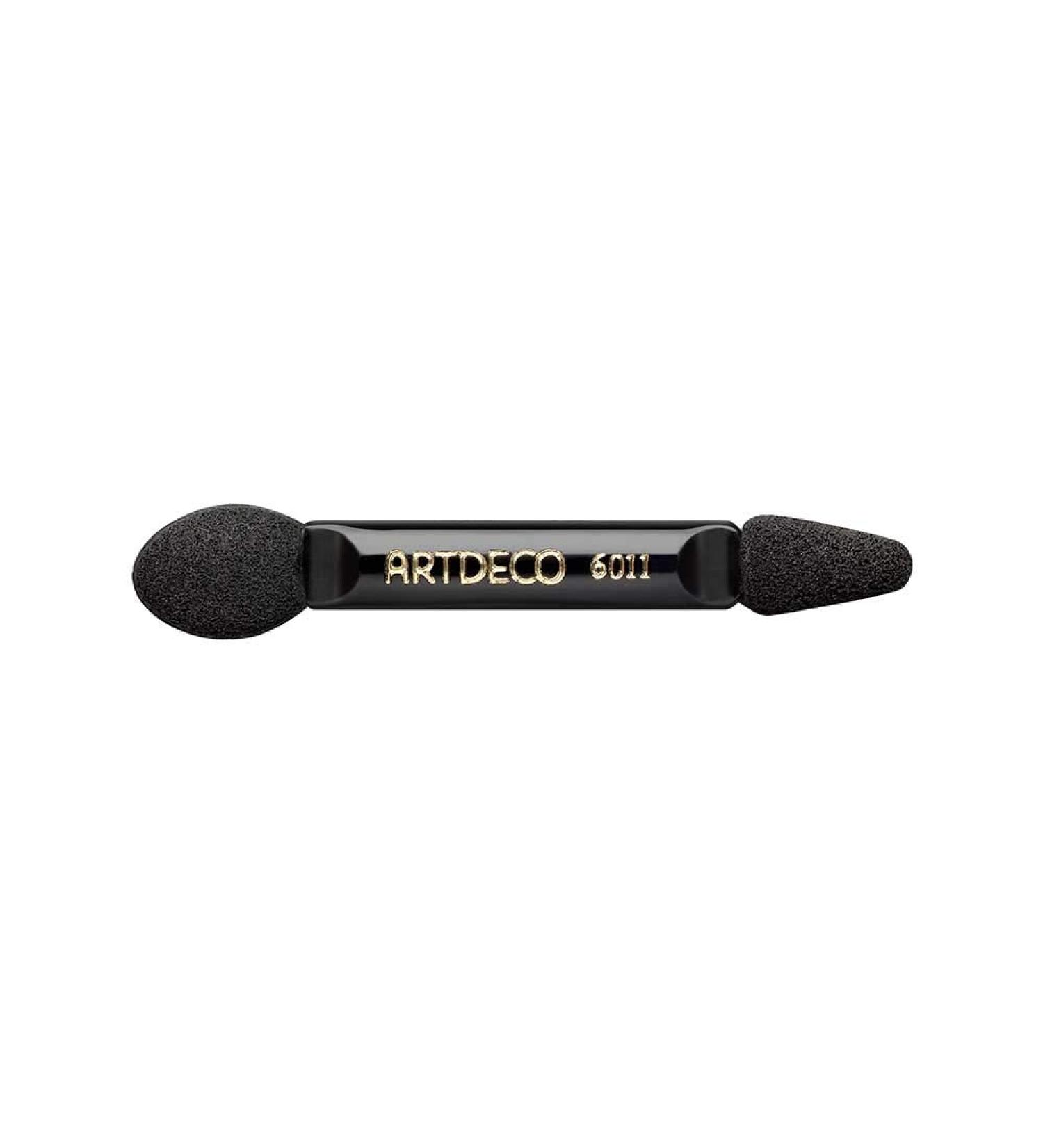 ARTDECO Duo Eyeshadow Applicator - Small Eyeshadow Applicator for Eyeshadow Palette - 1 Piece Black schwarz