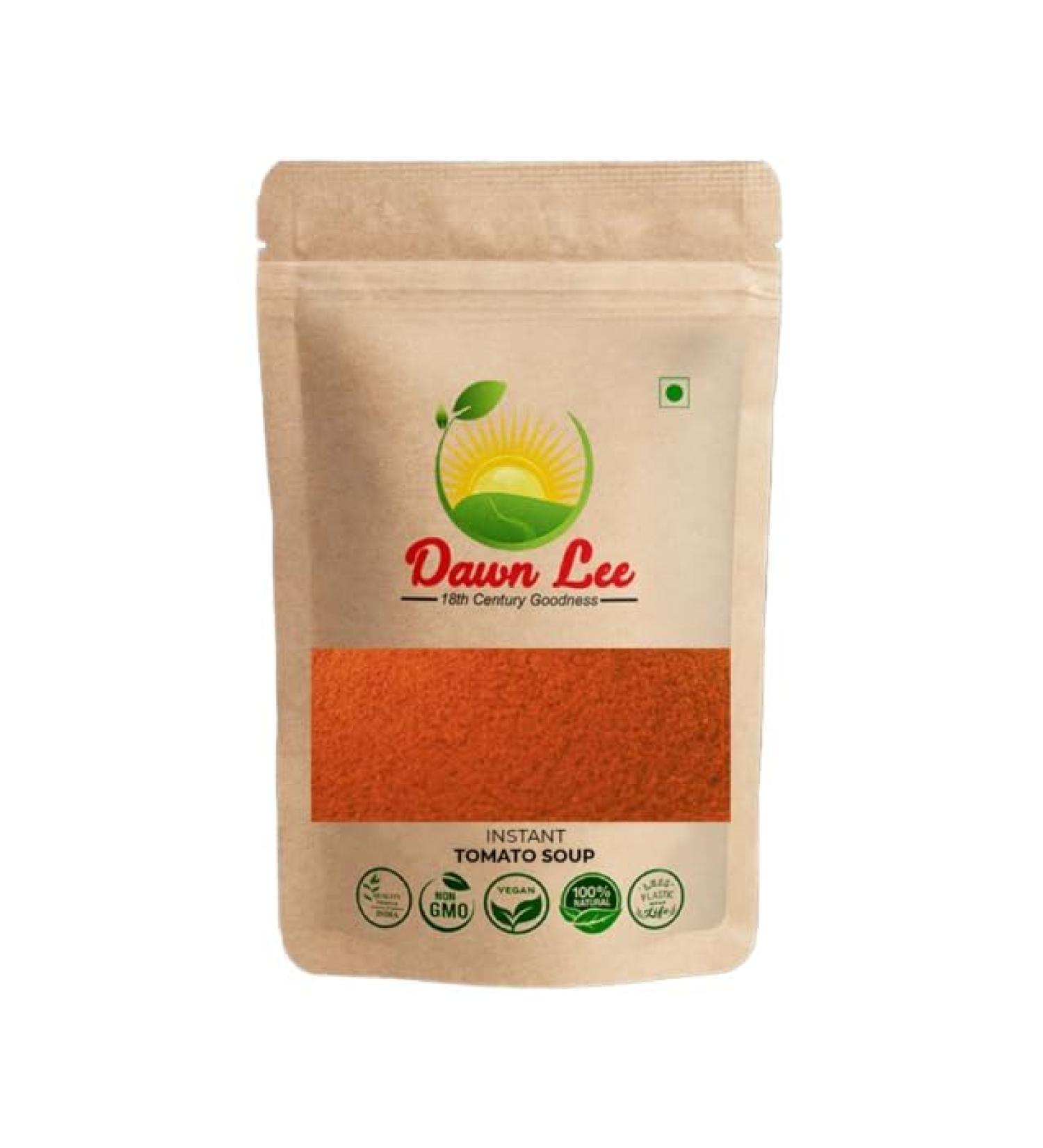 Dawn Lee Instant Tomato Soup Premix for Vending Machine- Healthy Alternatives- 100% Natural - Instant Energy- Vegetable Soup- Gluten Free- No Preservatives- Tomato Soup Powder- 1 KG - Buy Online on GoSupps.com