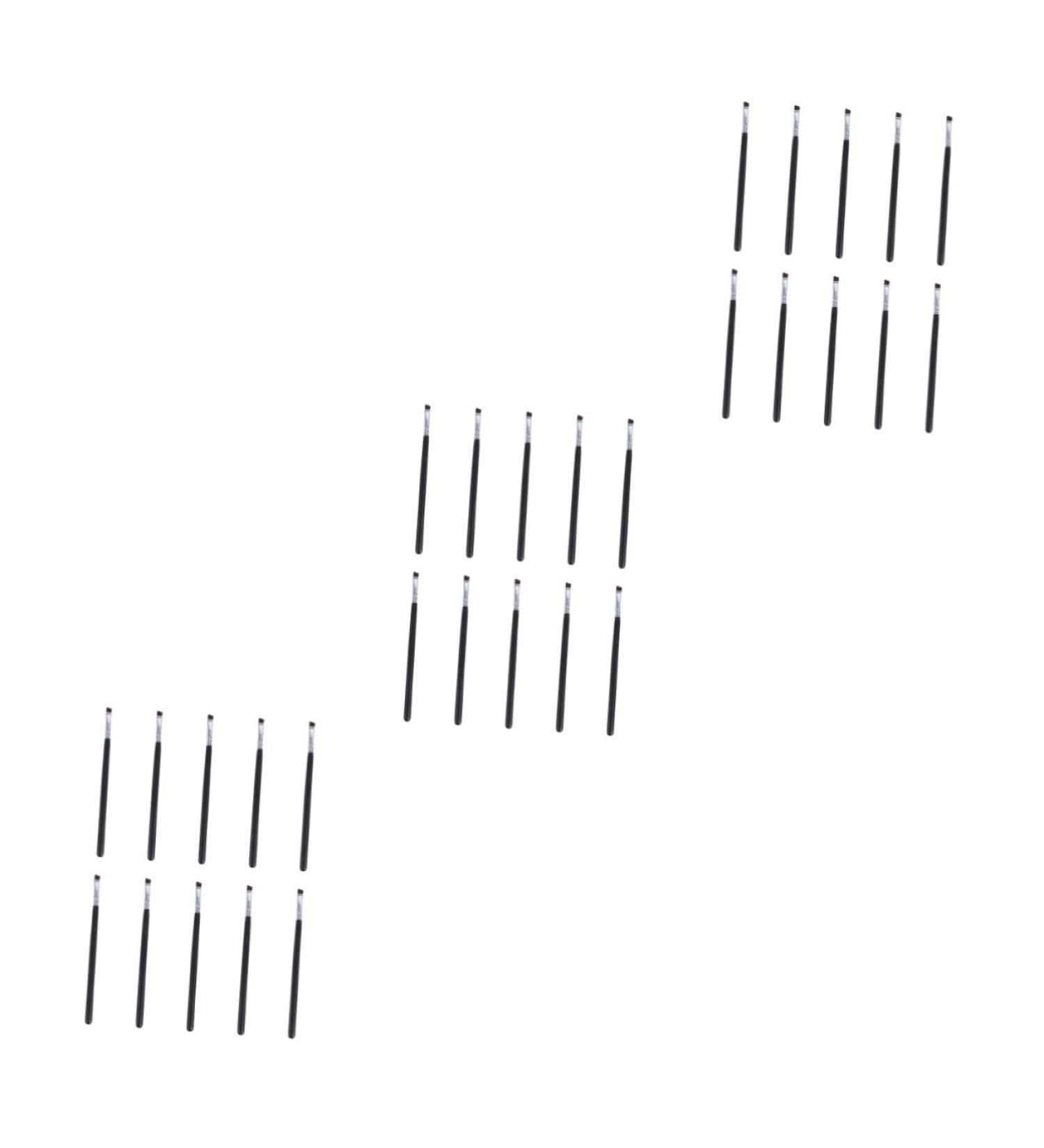 NOLITOY 30 Pcs Angled Eyebrow Brush Eyeliner Brush Eyebrow Applicator Angled Brush Cosmetic Set Bridegroom 13X0.2cmx3pcs Blackx3pcs - Buy Online on GoSupps.com