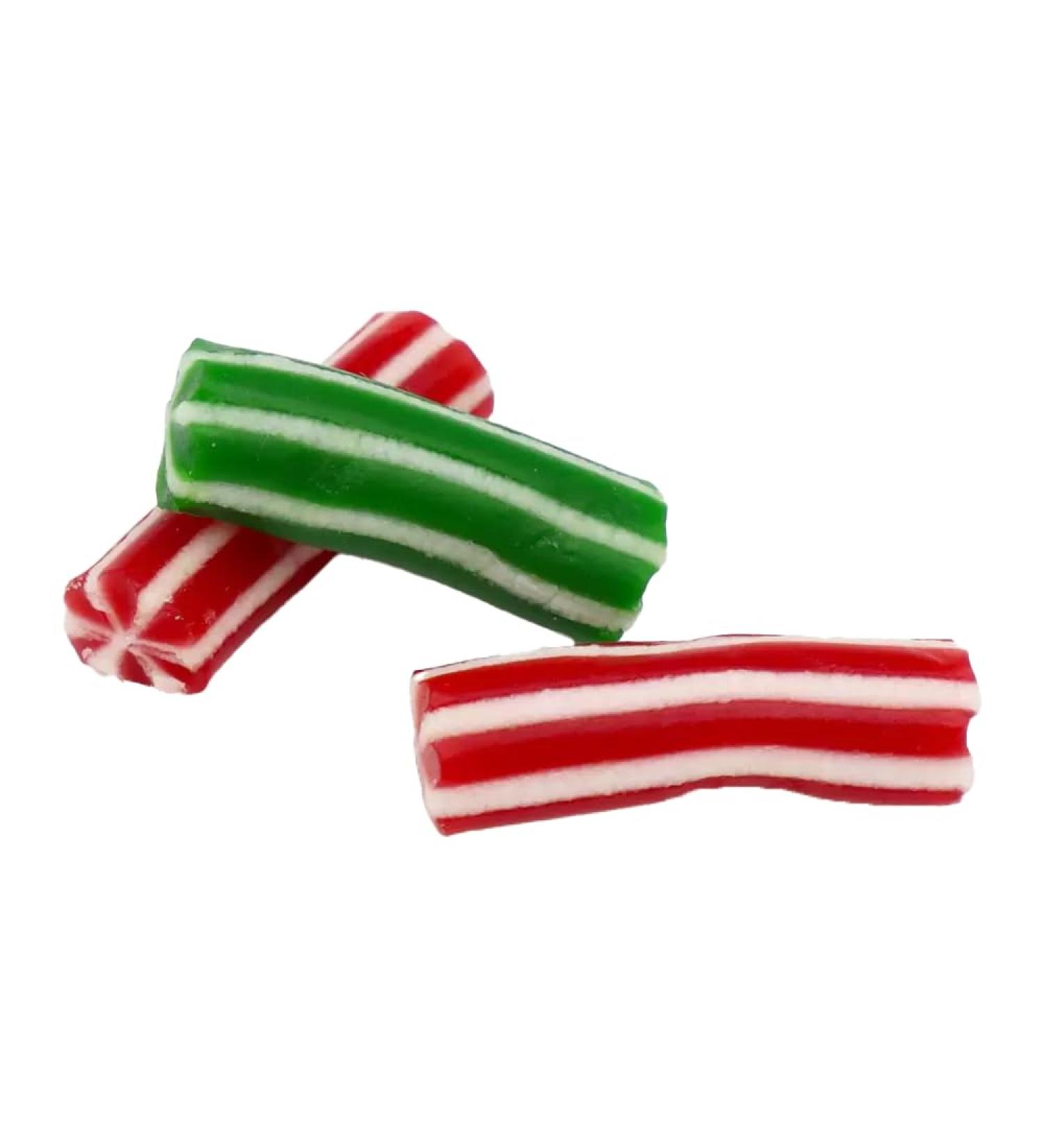 Green & Red Candy Poles - 1000g Candy Sweets