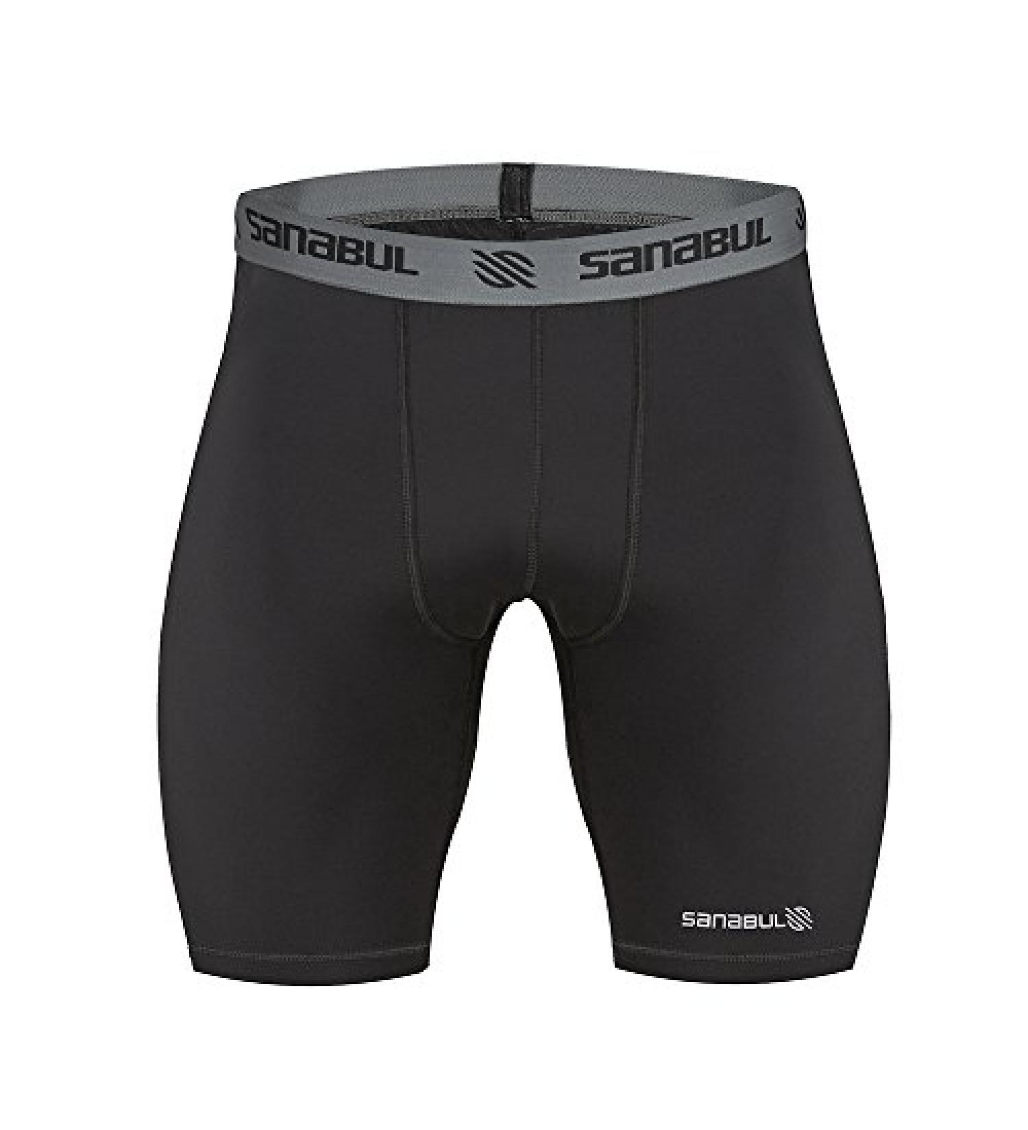 Sanabul Men's Compression Base Layer Workout Shorts - Small Black | Ideal for Jiu Jitsu, MMA, Wrestling, and Training - Buy Online on GoSupps.com