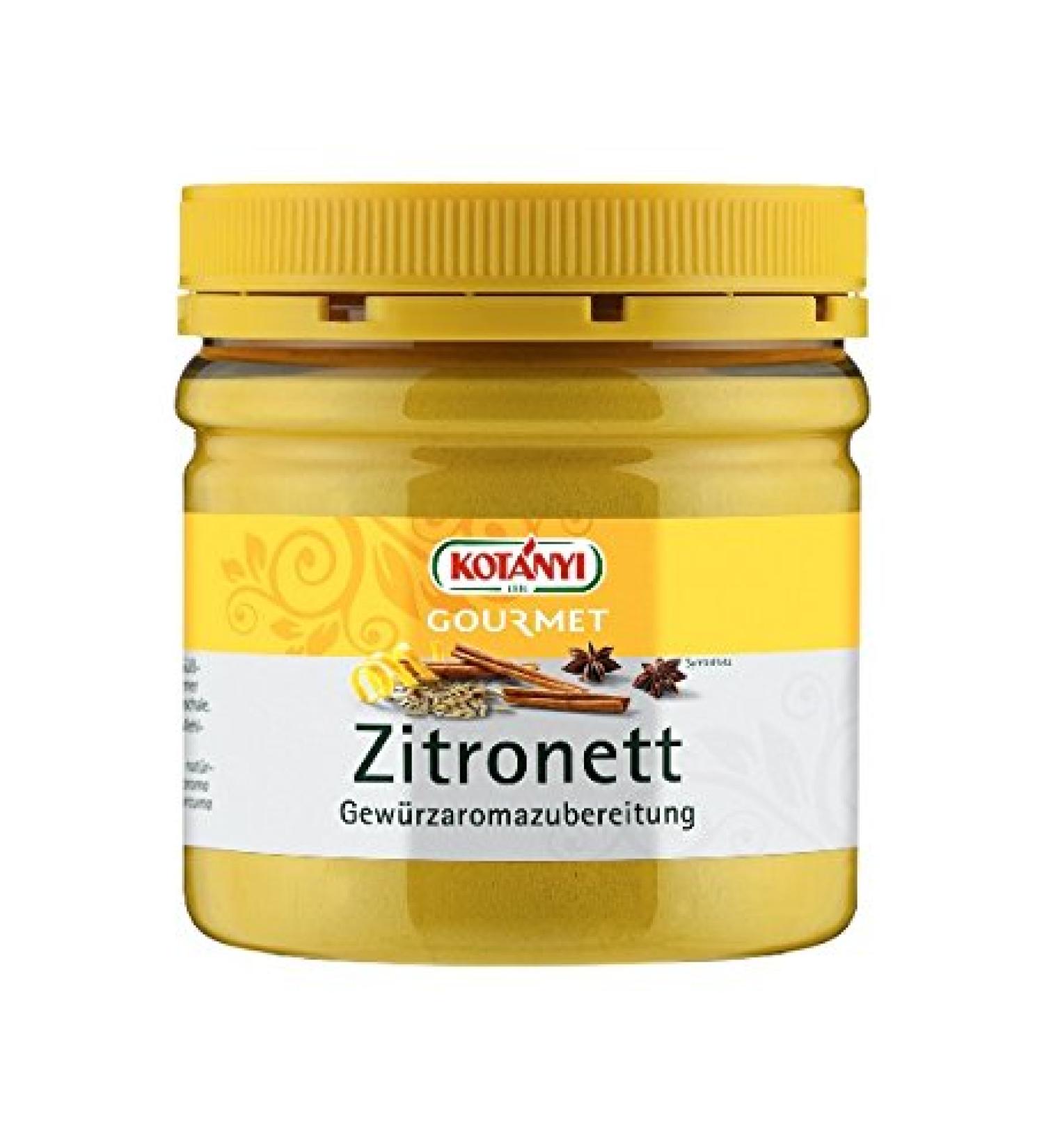 Kotanyi Gourmet Citrette Lemon Flavor | Fresh replacement for grated lemon zest, fresh and slightly bitter flavor 400 ml