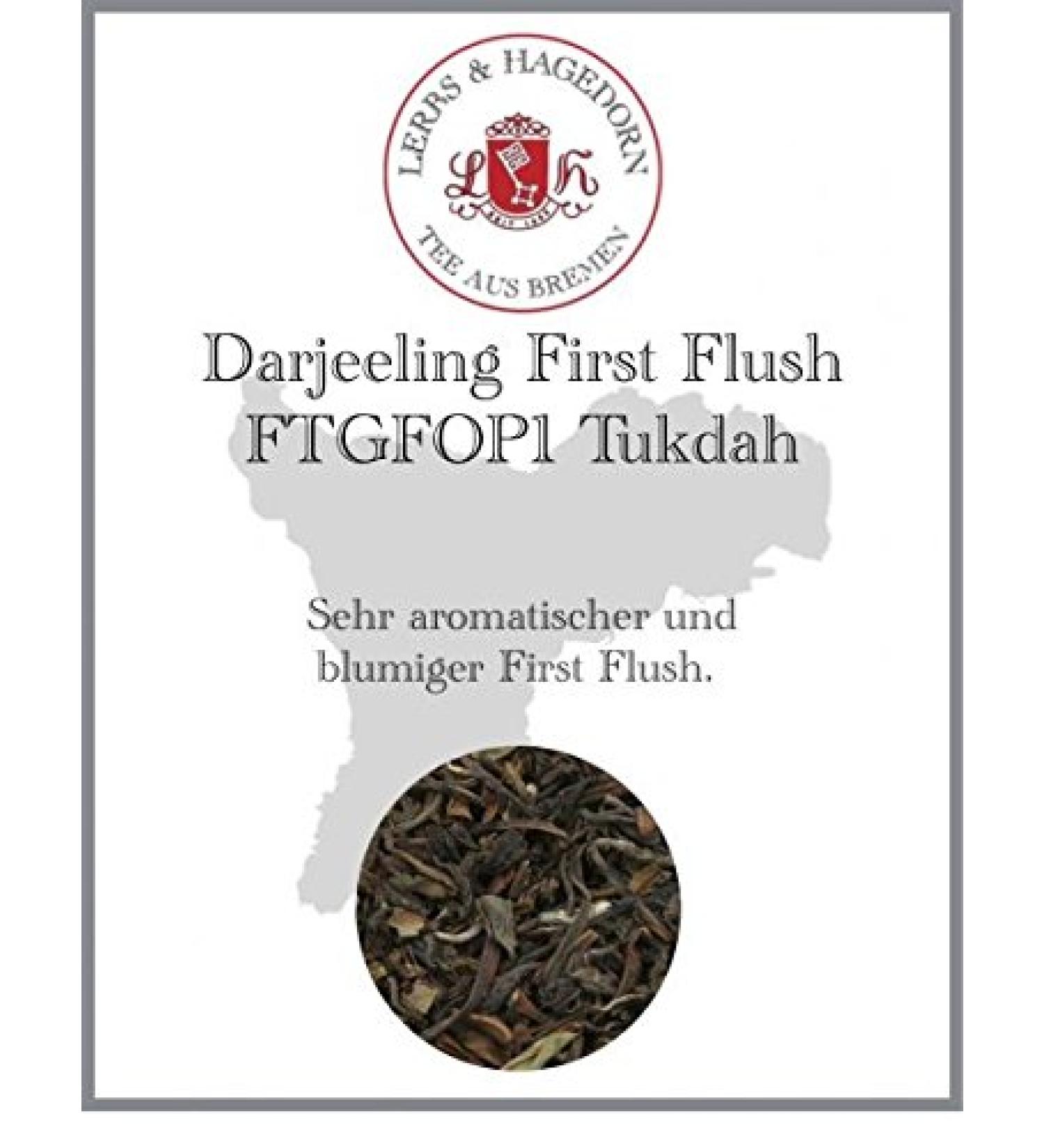  Lerbs & Hagedorn Darjeeling First Flush FTGFOP1 1 kg Tukdah - Buy Online on GoSupps.com