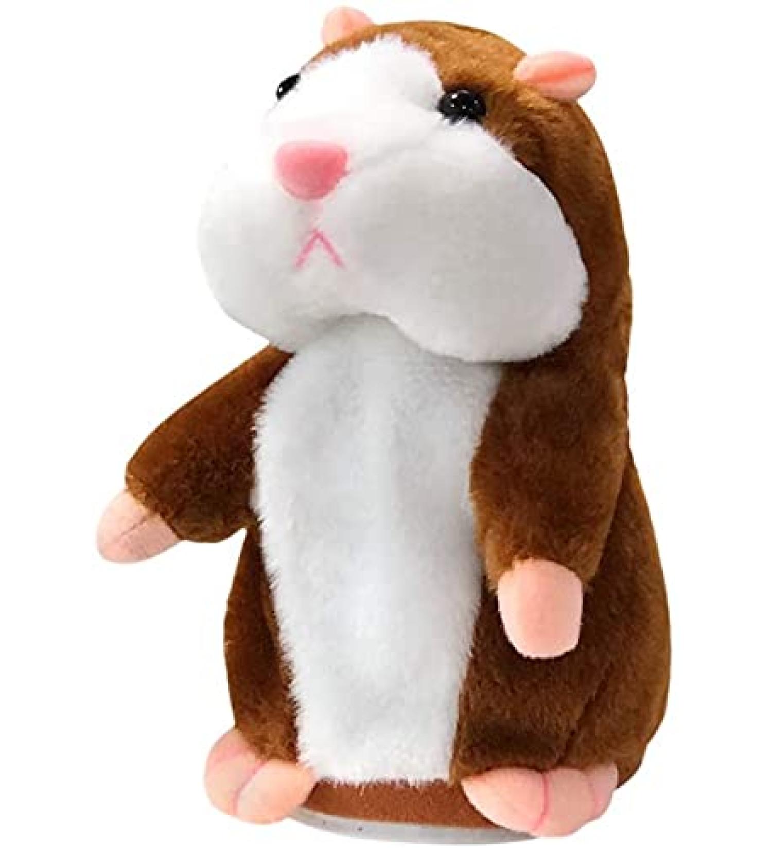 DESTRIC Talking Hamster Toy - Interactive Plush Animal for Kids - Electronic Repeating Hamster Mouse - Great Gift for Boys and Girls (Brown) - Buy Online on GoSupps.com
