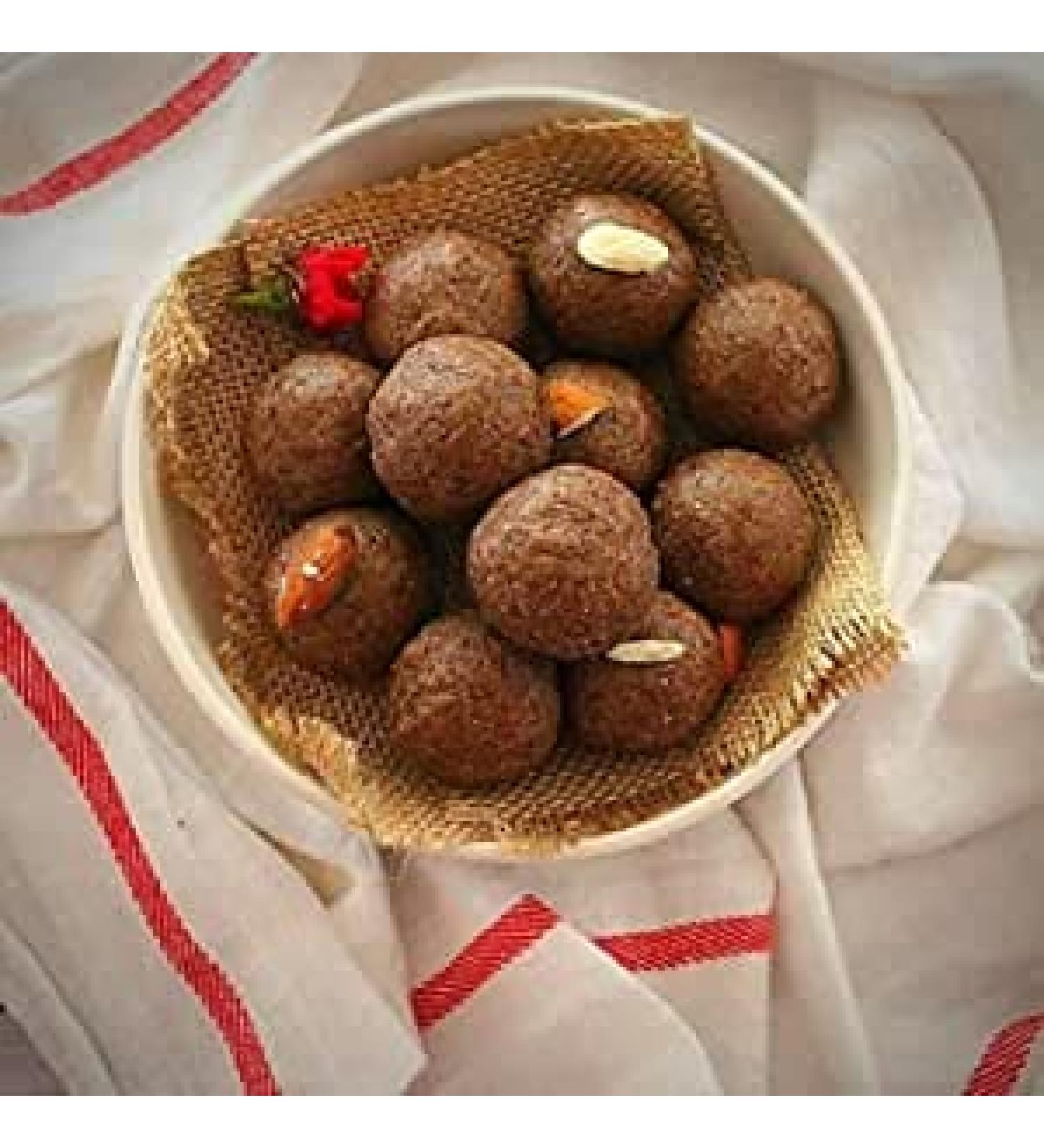 Alsi Pinni 250g Indian Traditional Sweet Best Gift For All Occasions Raksha Bandhan Marriage Diwali Holi Ganesh Chaturthi Festival Treat For Family & Friends - Buy Online on GoSupps.com