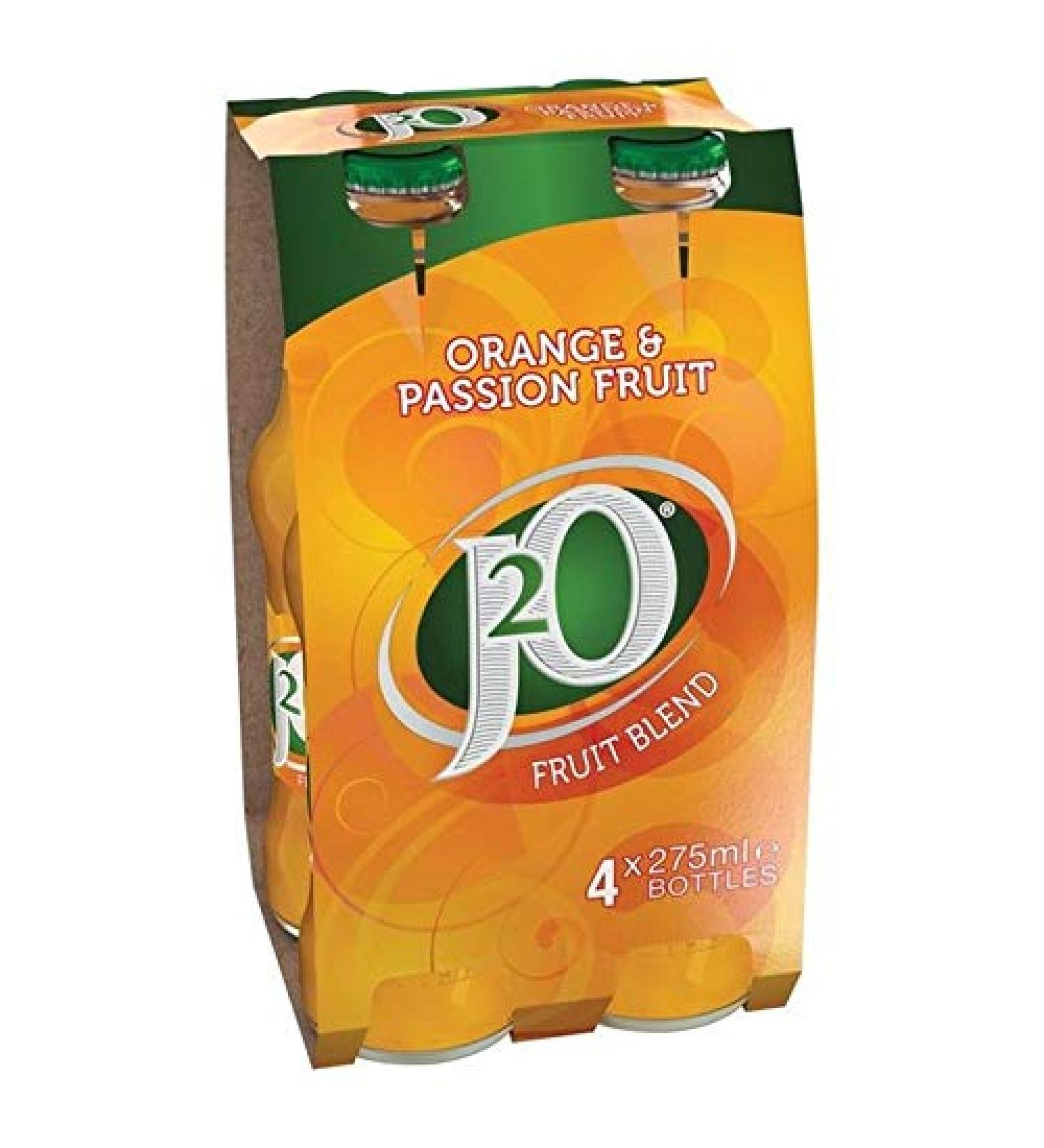 J2O Fruit Orange And Passion 4 X 275Ml