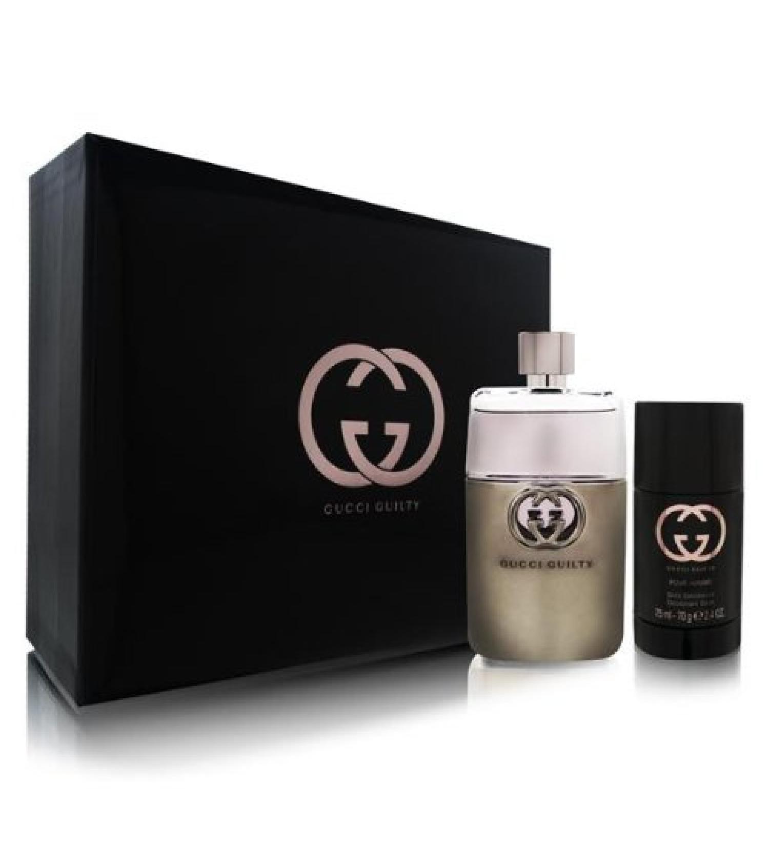 Gucci Guilty Pour Homme Cologne Gift Set for Men 3 oz Eau De Toilette Spray
