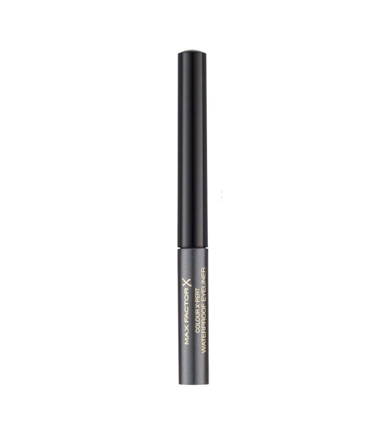 Max Factor Color X-Pert Waterproof Eyeliner Metallic Anthracite 02 - Perfect Cat Eye Liquid Eyeliner (2 ml) - Gray Makeup for All-Day Wear - Buy Online on GoSupps.com