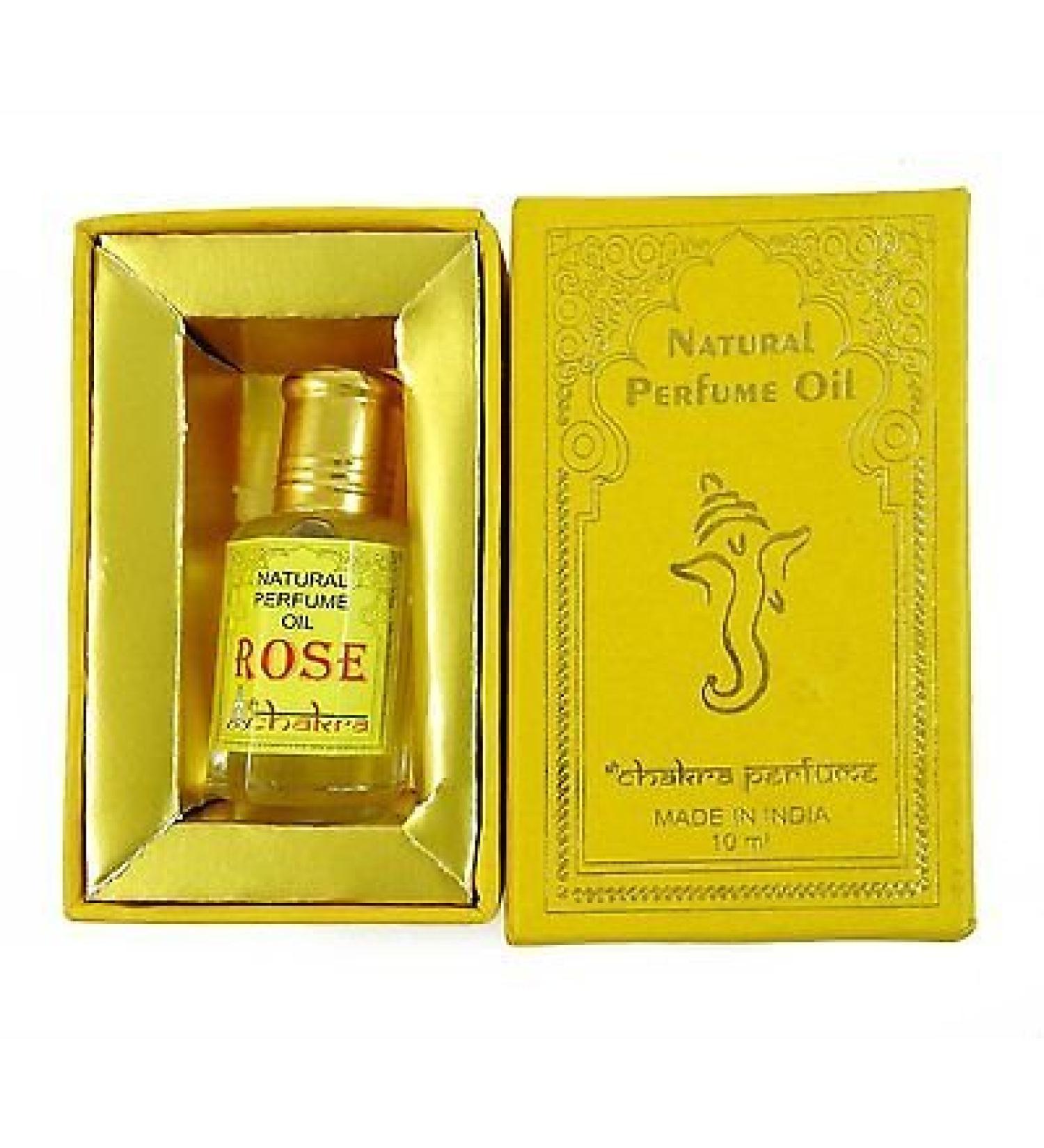 Chakra Natural Perfume Fragrance 100% Pure Natural Perfume Oil 10ml (Rose)