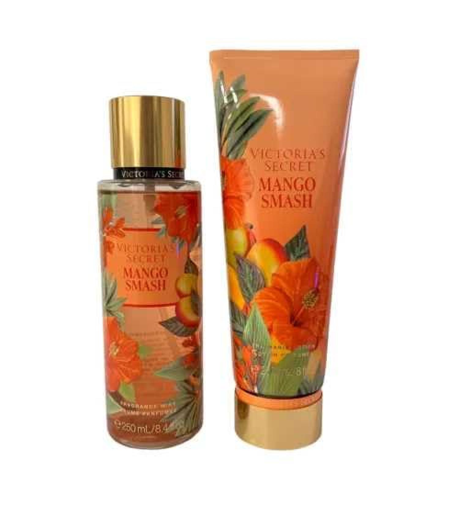 2 VS fragrance lotion 8 fl oz & perfume mist 8.4 fl oz bundle set (Mango Smash)