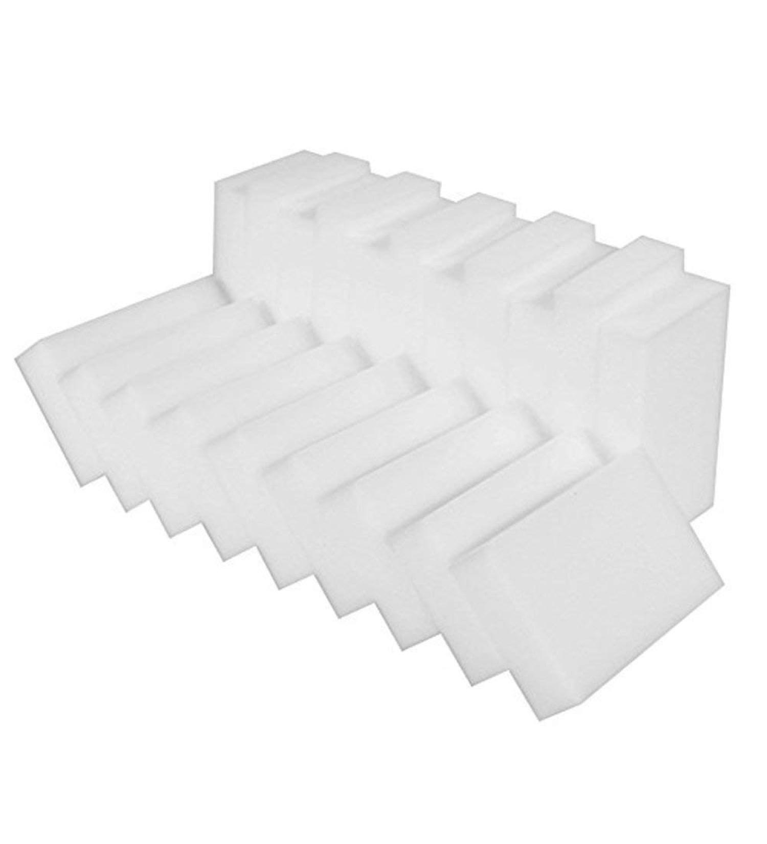 Dartphew Magic Cleaning Pads 100-Pack Magic Cleaning Sponges Eraser Melamine Multi-Functional Foam Cleaner for Kitchen Furniture Leather - White - 6cm*10cm*2cm - Buy Online on GoSupps.com