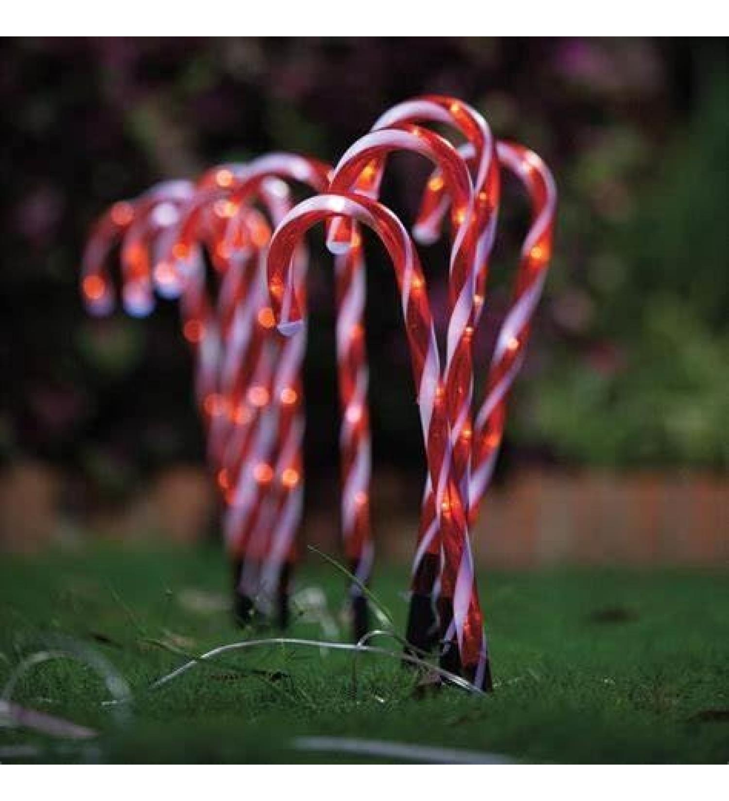 Christmas Candy Canes Twinkling LED 28-inch (3-Pack)