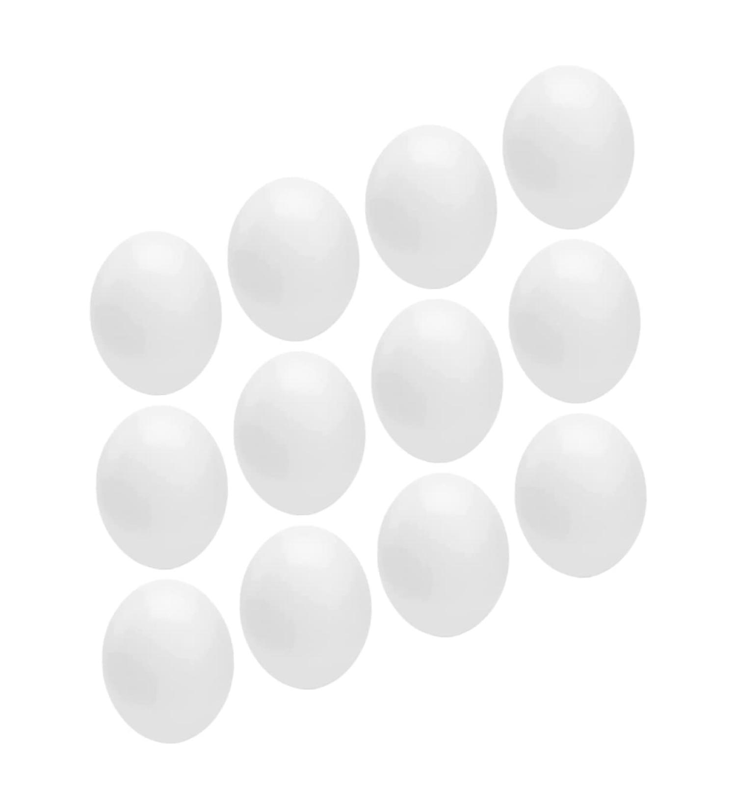 Yardwe 12pcs Fake Eggs Minieggs Household Egg Props Mini Egg Graffiti Plastic Eggs Fake Bird Eggs Parrot 1.6x1.2cm White - Buy Online on GoSupps.com