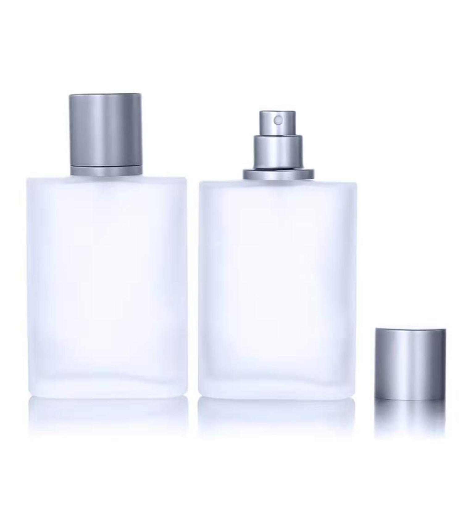 2 Pack 100ml Frosted Glass Spray Bottles with 4 Free Perfume Dispensers - Buy Online on GoSupps.com
