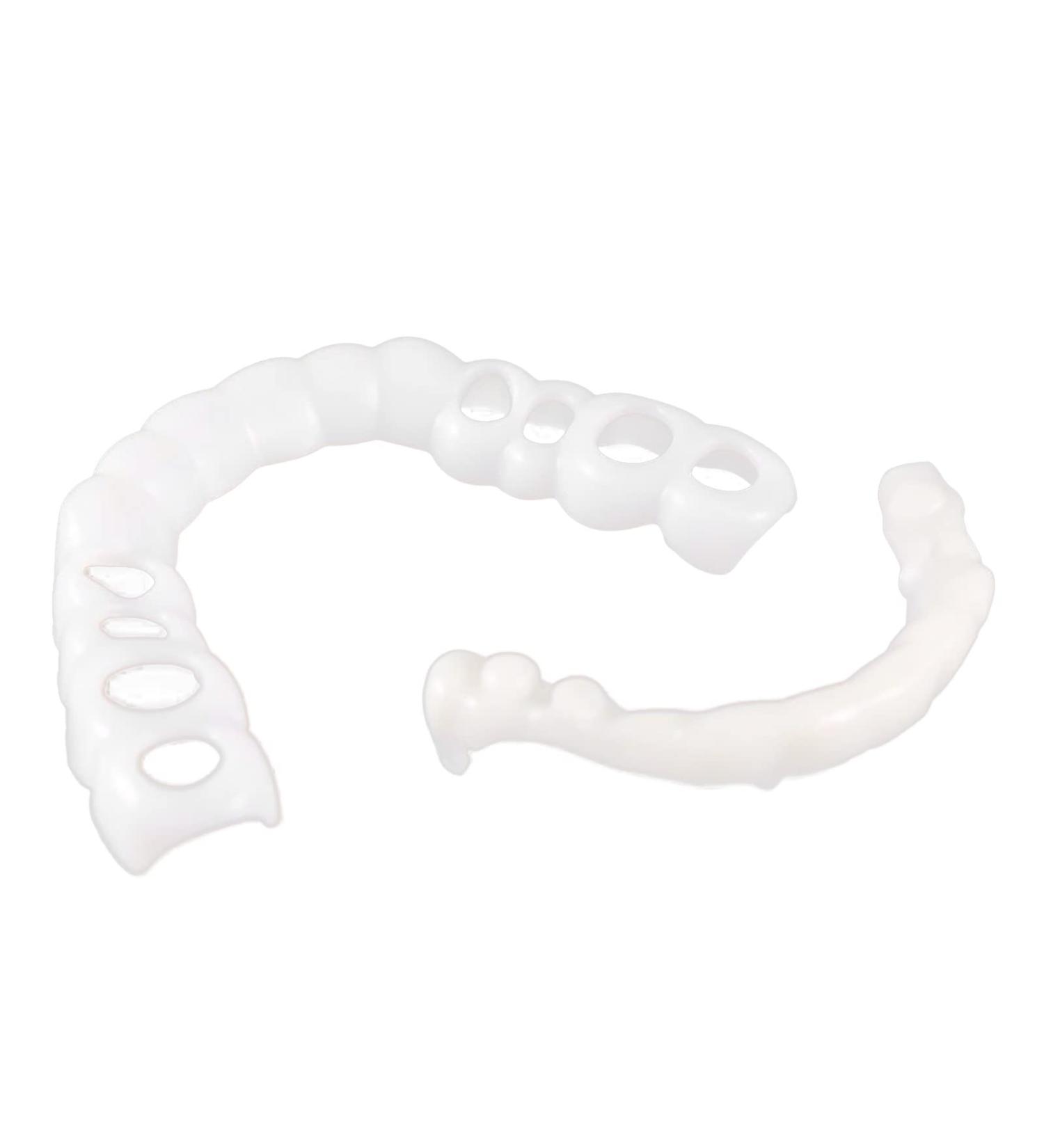 6pcs Artificial Braces - White Smile Clip-in Veneers for Upper & Lower Teeth | Temporary Solution for Perfect Smiles - Buy Online on GoSupps.com