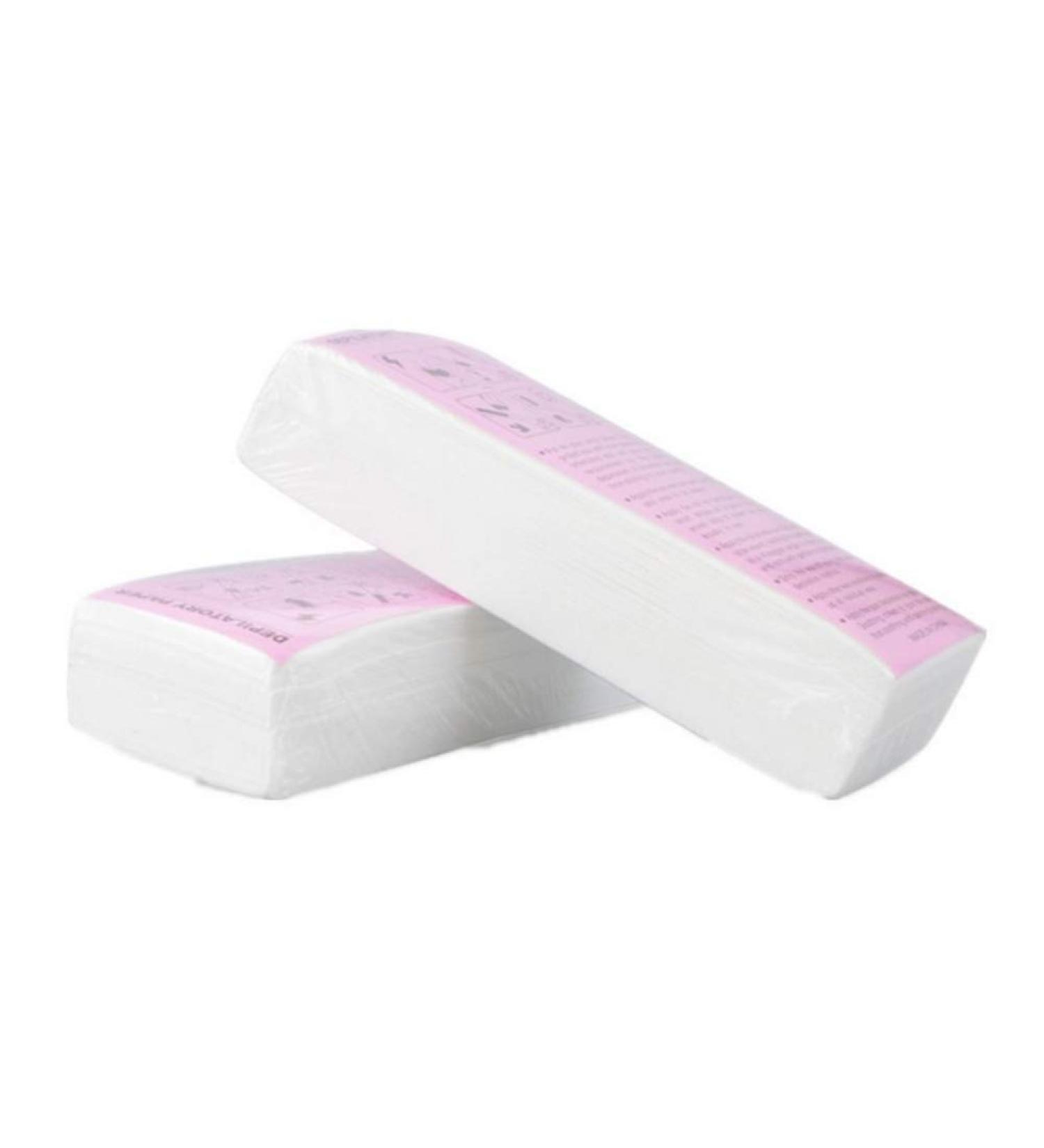 100PC Hair Removal Wax Strips - Professional Depilatory Tool for Women - Nonwoven Epilator for Facial & Body Hair Removal - Buy Online on GoSupps.com