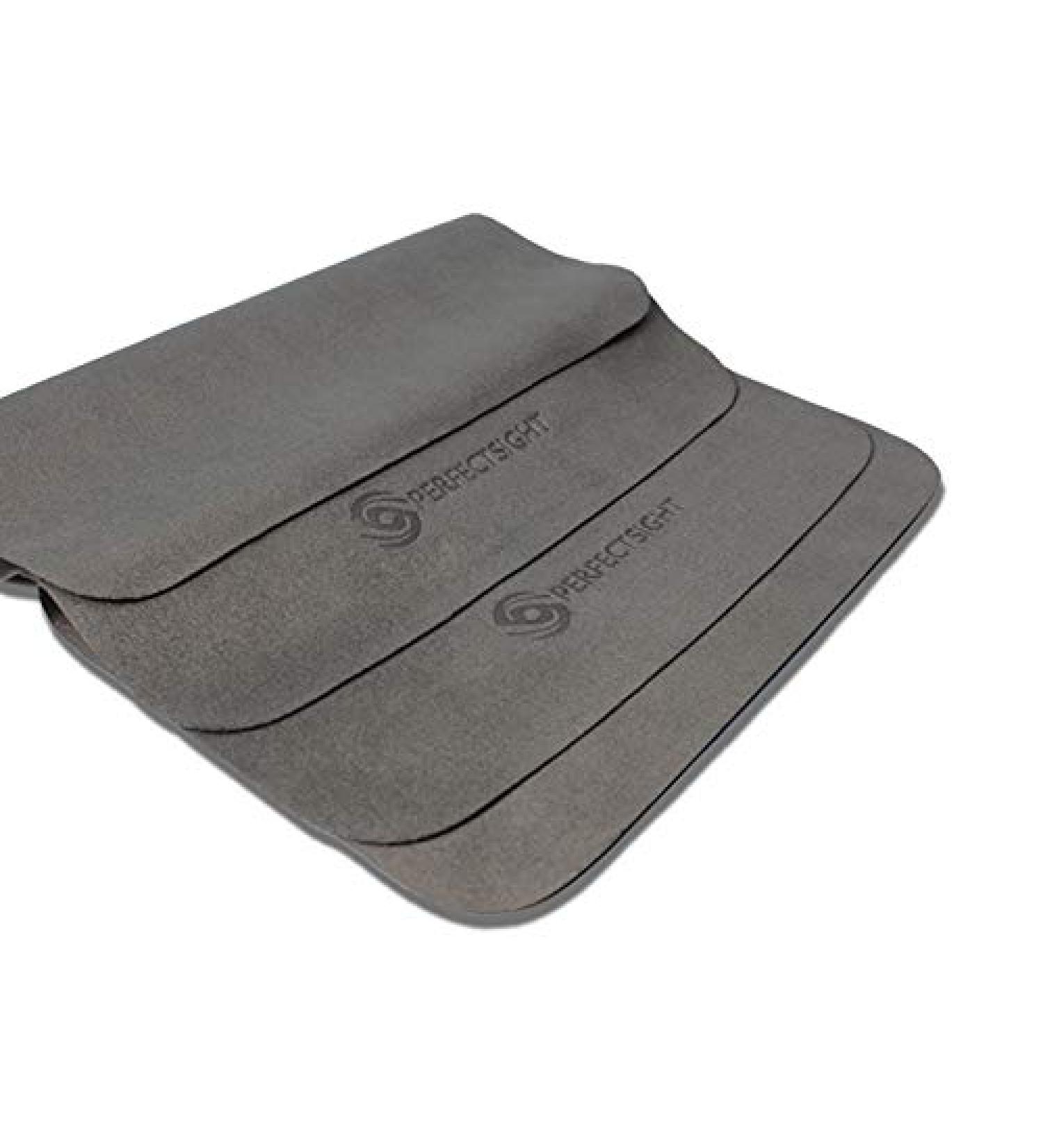 PERFECTSIGHT Microfiber Cleaning Cloth 6 Pack - Safely Clean Glasses, Phones, Cameras, and Screens - 5.7x6.7 Inch Lens Cleaner Cloth - Grey - Buy Online on GoSupps.com