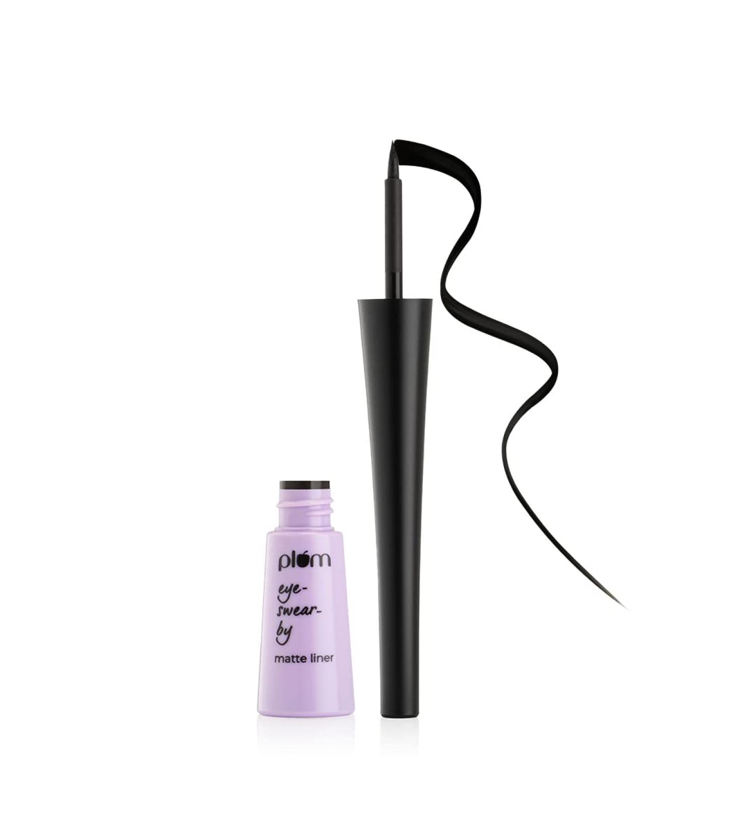 Plum Eye-Swear-By Matte Liner - Waterproof Quick-Drying 100% Vegan & Cruelty-Free - Buy 01 Black Internationally - Buy Online on GoSupps.com