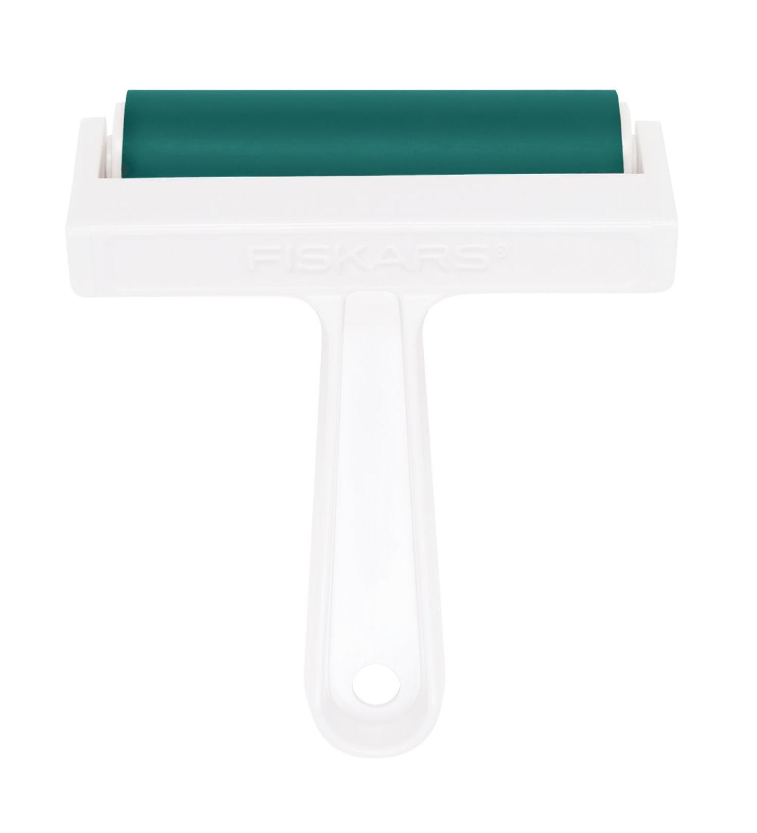 Fiskars Lia Griffith Stamp Brayer - Teal Green/White (106210-1002) - Buy Online on GoSupps.com