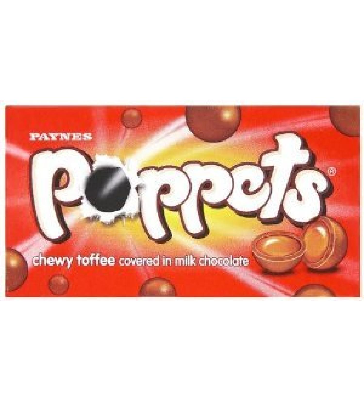 Paynes Poppets Box Toffee 40g x 12 Boxes