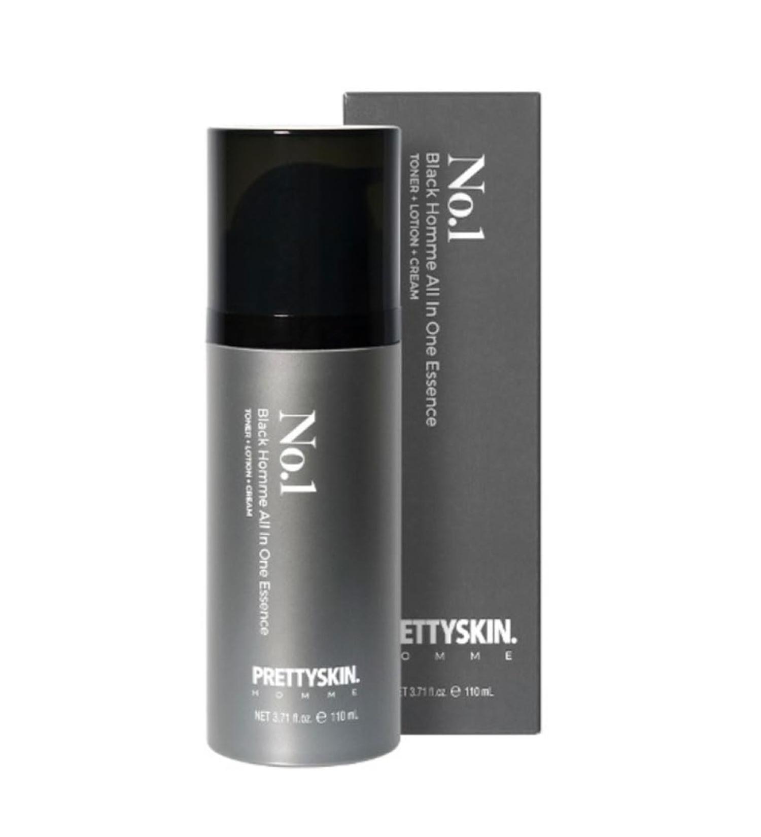 Buy PS.PRETTYSKIN No1 Black Homme All-in-One Essence 3.71fl.oz - Ultimate Toner Cream & Lotion for Day & Night | International Shipping Available - Buy Online on GoSupps.com