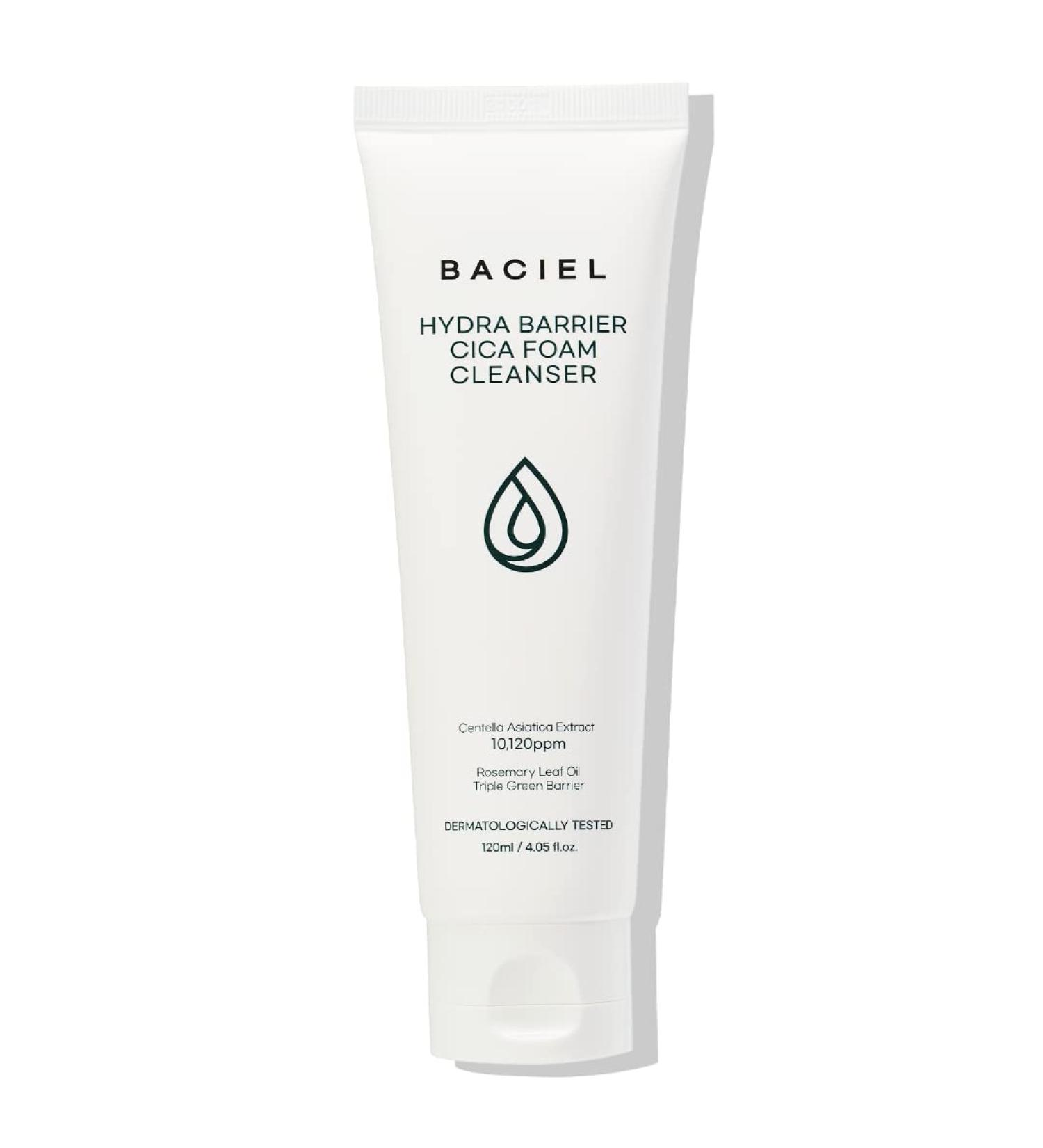 BACIEL - Hydra Barrier Cica Foam Cleanser 120ml | Korean Skin Care | Facial Cleanser | Sensitive Skin | Pore Care | Ceramide | Hyaluronic Acids - Buy Online on GoSupps.com