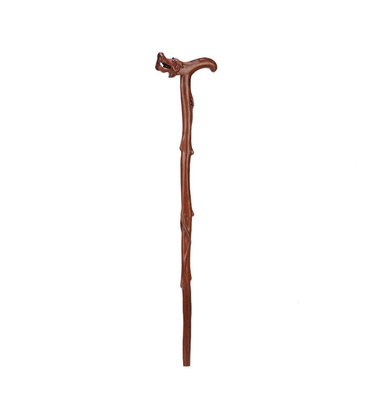 Cane Elderly Crutches Solid Wood Walking Stick Fine Carving Faucet Handle Implied Auspicious Elderly Supplies Walker 92 cm (36.22 inches) Long Can be truncated as Needed Interesting Bathing in - Buy Online on GoSupps.com
