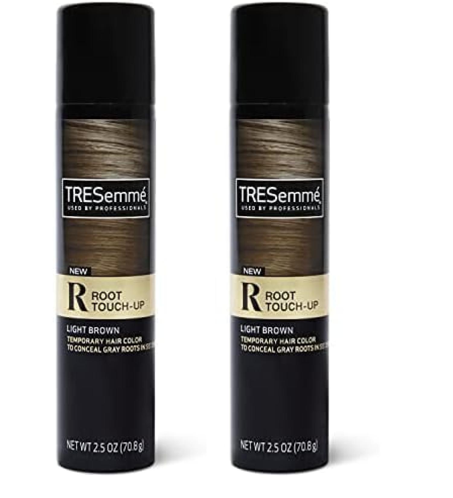TRESemm Root Touch-Up Light Brown Hair Temporary Hair Color Ammonia-free Peroxide-free Root Cover Up Spray 2.5 oz (Pack of 2) Light Brown 2.5 Ounce (Pack of 2) - Buy Online on GoSupps.com