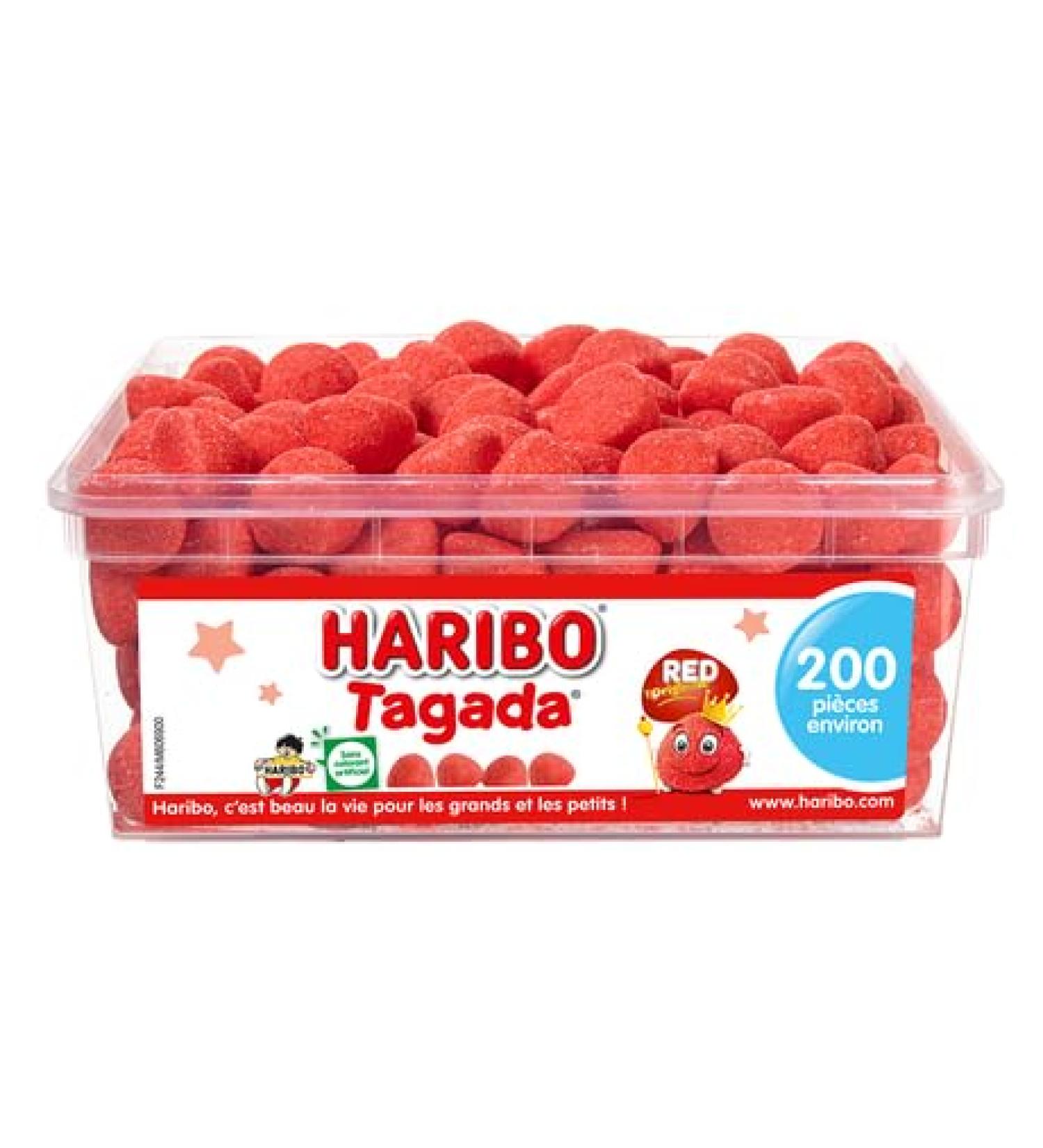 HARIBO - Tagada - Strawberry Flavoured Sweets - Box of 200 Sweets - 820g (Pack of 1) - Buy Online on GoSupps.com