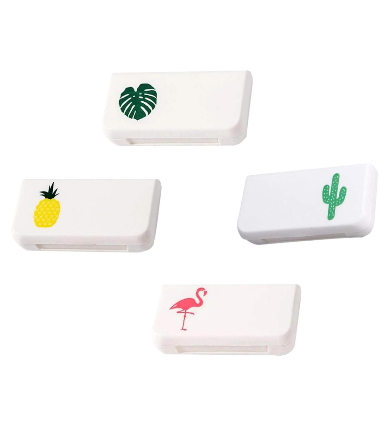 4-Pack Waterproof Daily Pill Box Case | Mini Medicine Organizer for Vitamins & Travel Medication Storage - Buy Online on GoSupps.com