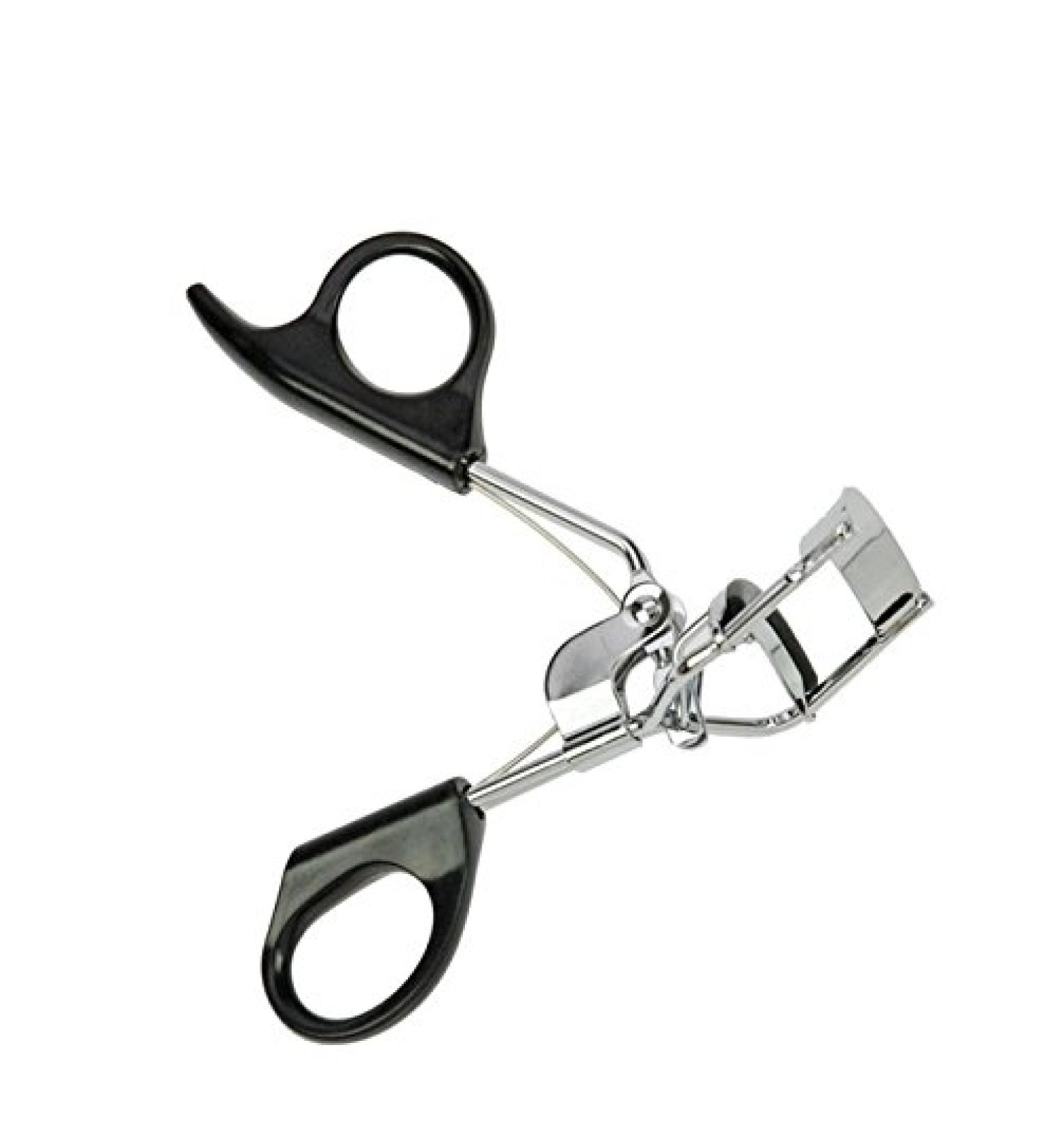 Kosmetex Eyelash Curler & Tweezers Set - Precision Eyelash Shaping Tool in Black-Silver | International Shipping Available - Buy Online on GoSupps.com
