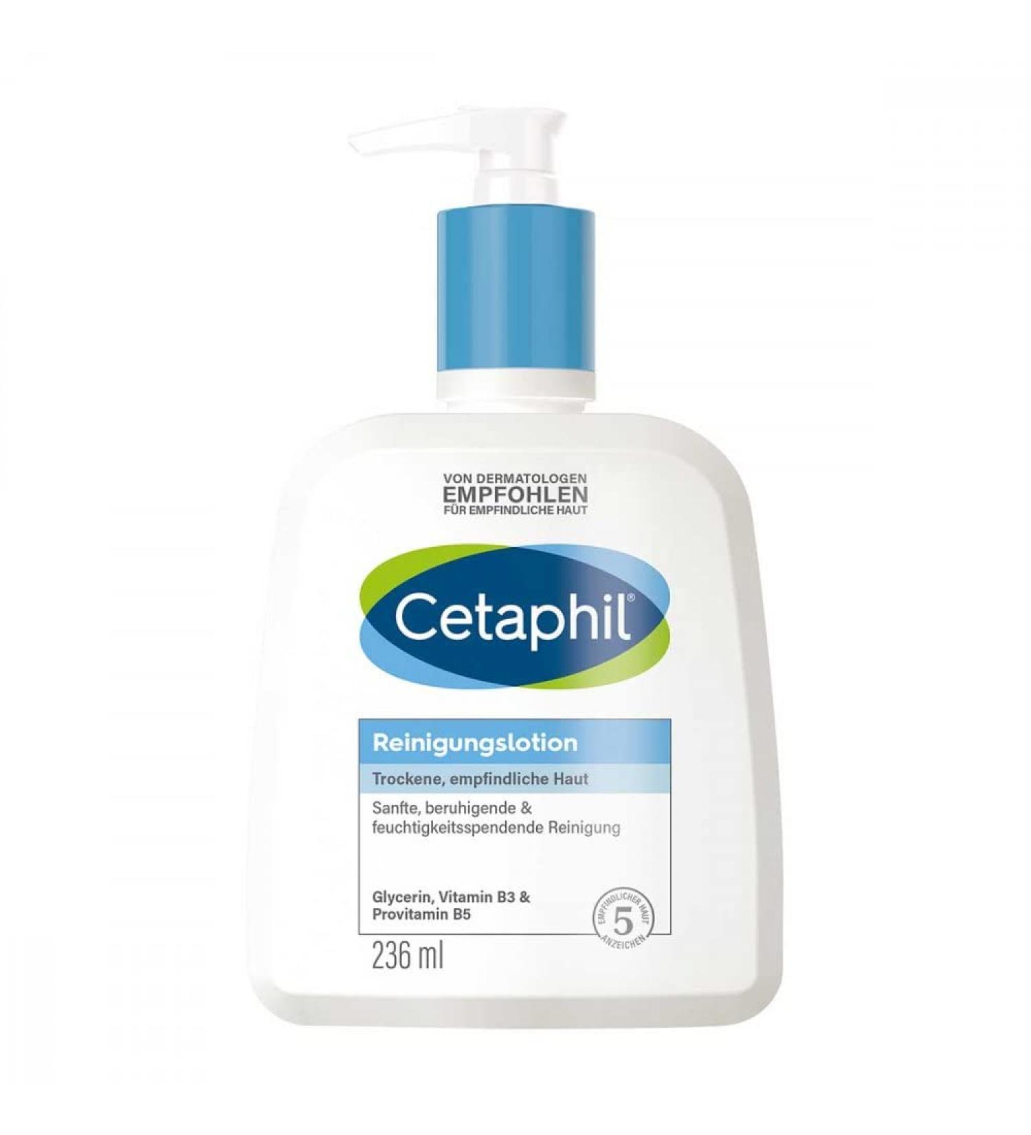 Cetaphil Reinigungslotion f r trockene empfindliche Top 236 ml Lotion - Buy Online on GoSupps.com