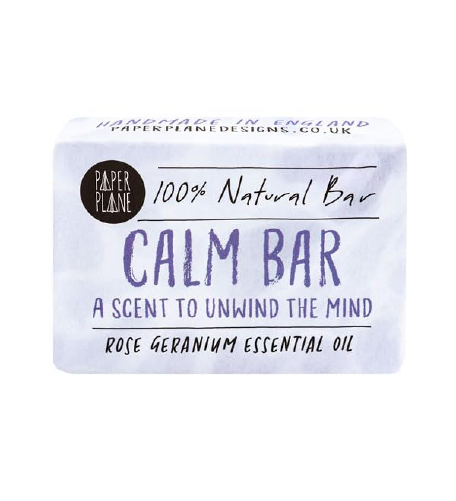 Calm Bar Rose Geranium Soap 100% Natural Vegan - Buy Online on GoSupps.com